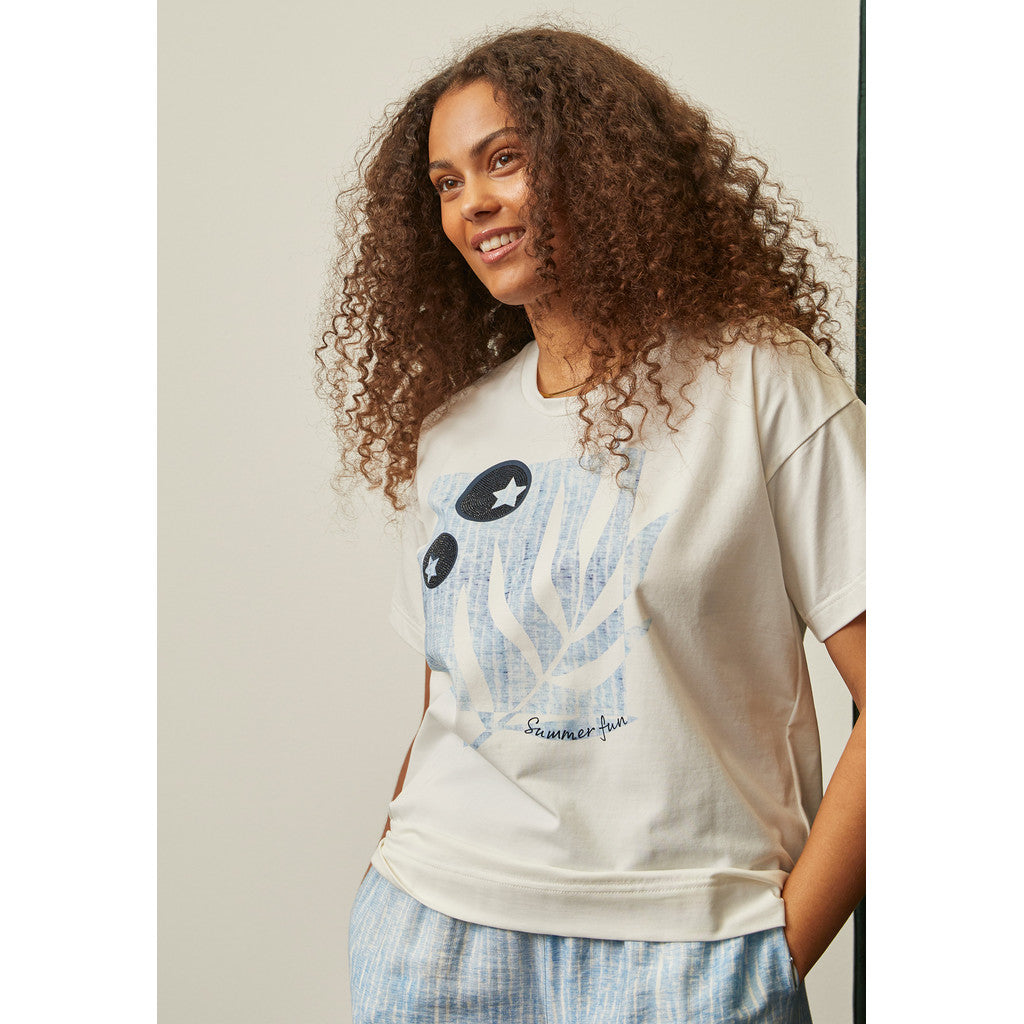 ETmelita T-shirt med frontprint