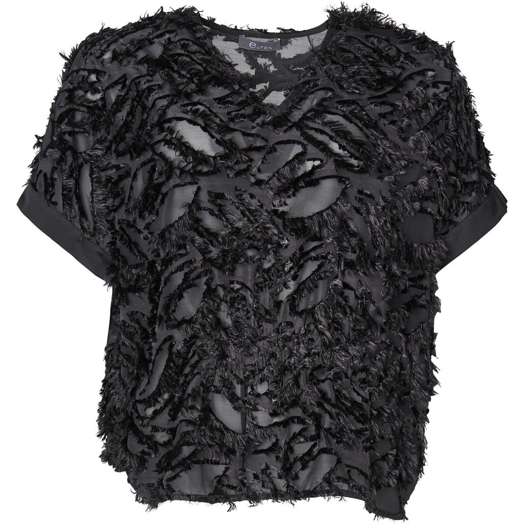 ETKae Festlig sort bluse