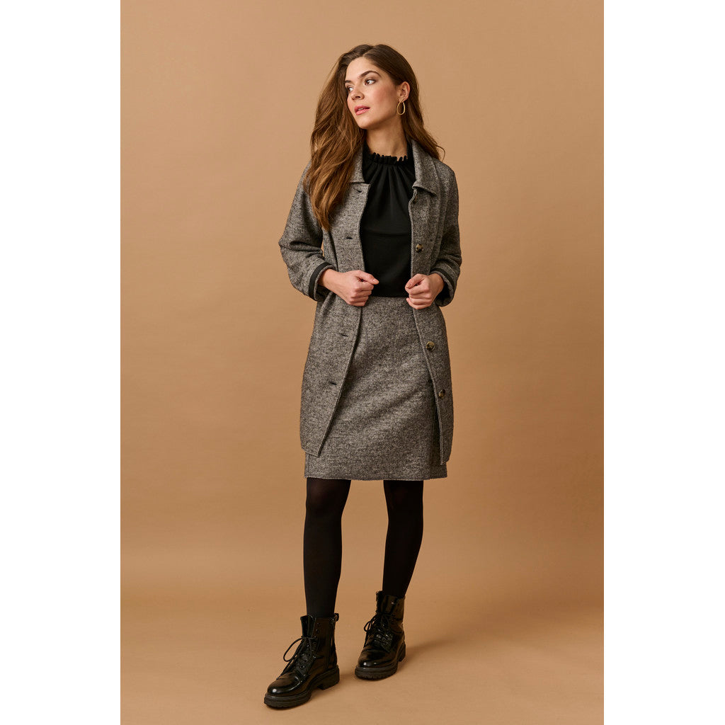 Elton ETBlue Nederdele 089 Grey Melange