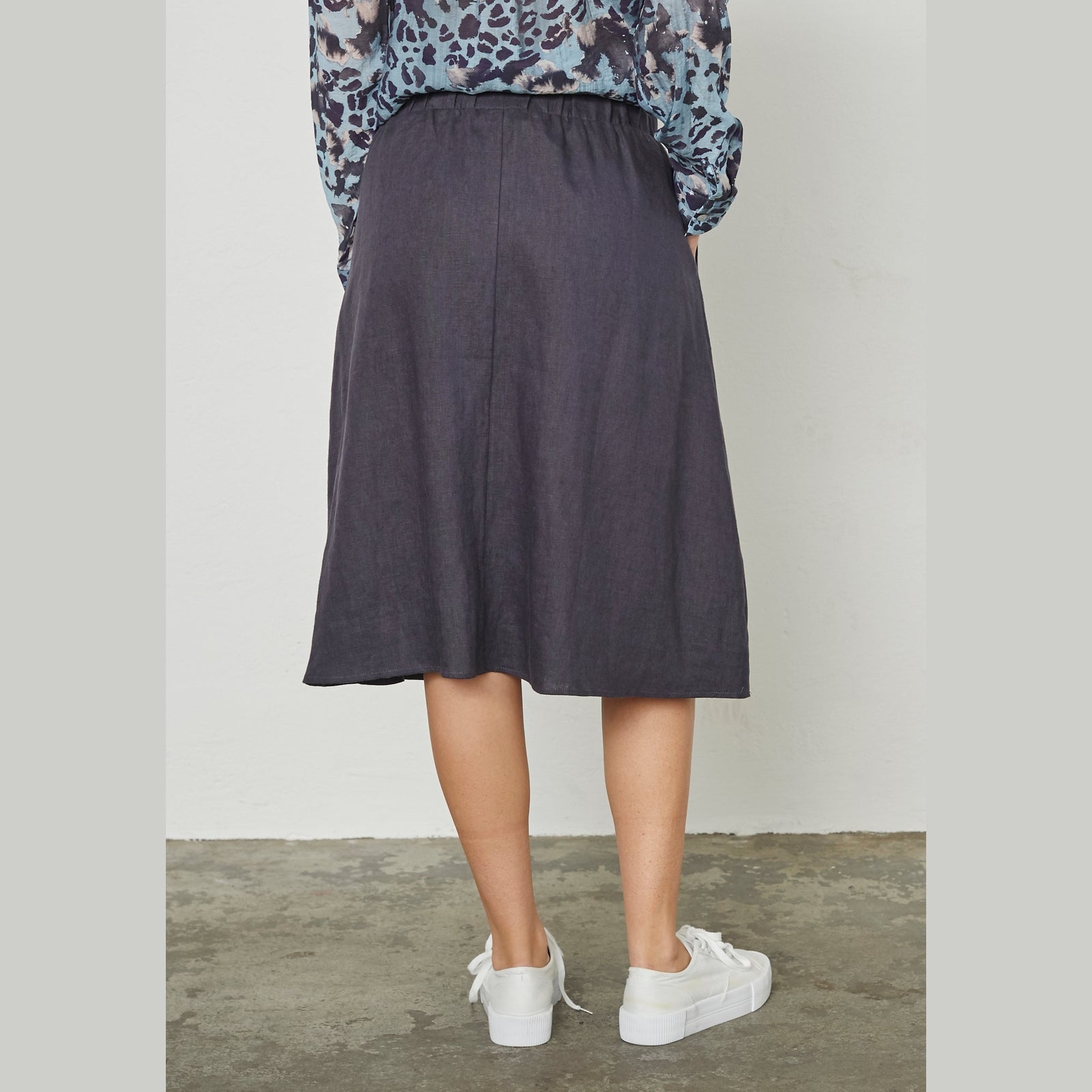 Elton ETFabienne Nederdele 5599 Navy Blue