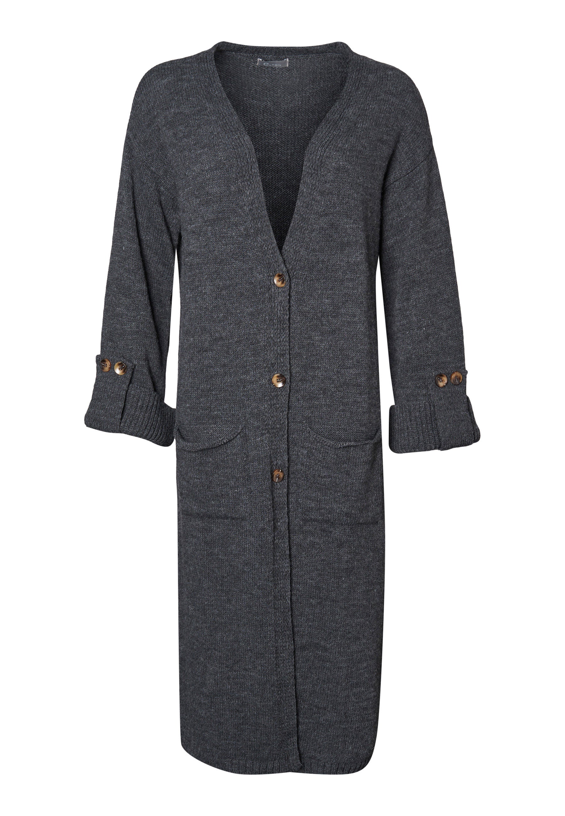 Elton ETFilipa Knit Cardigan 9950 DARK GREY MELANGE