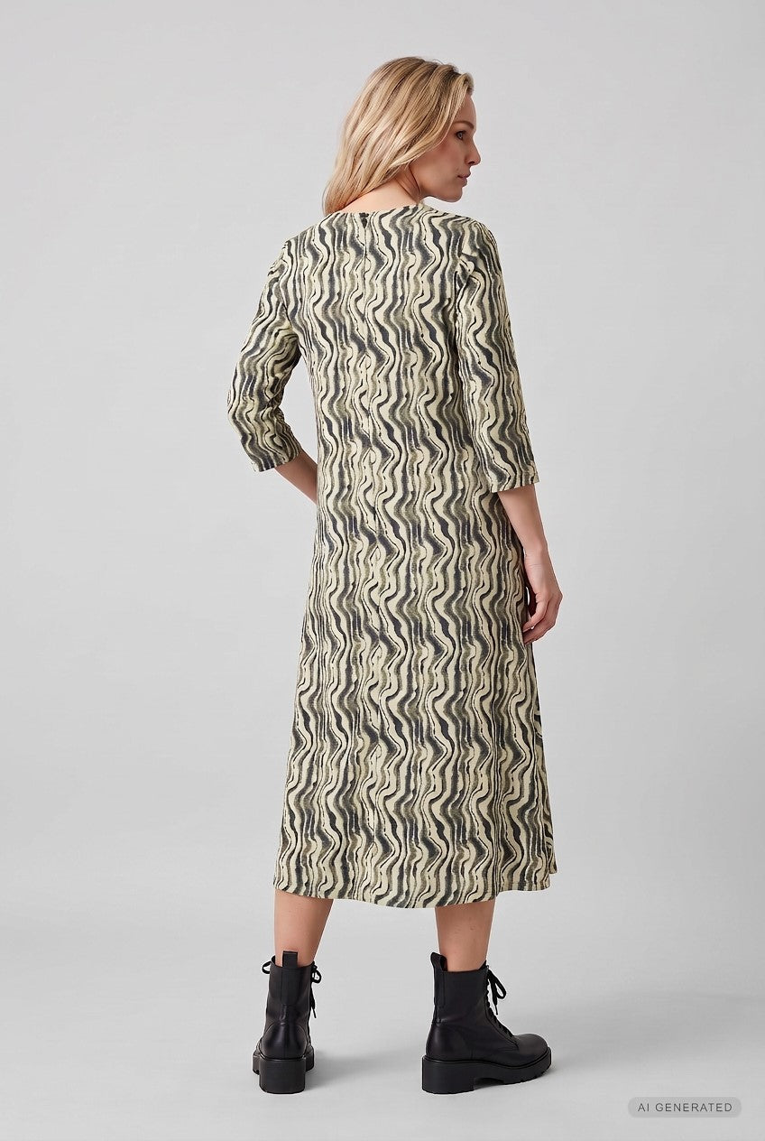Elton ETHarlow Kjoler 3506 Khaki Green