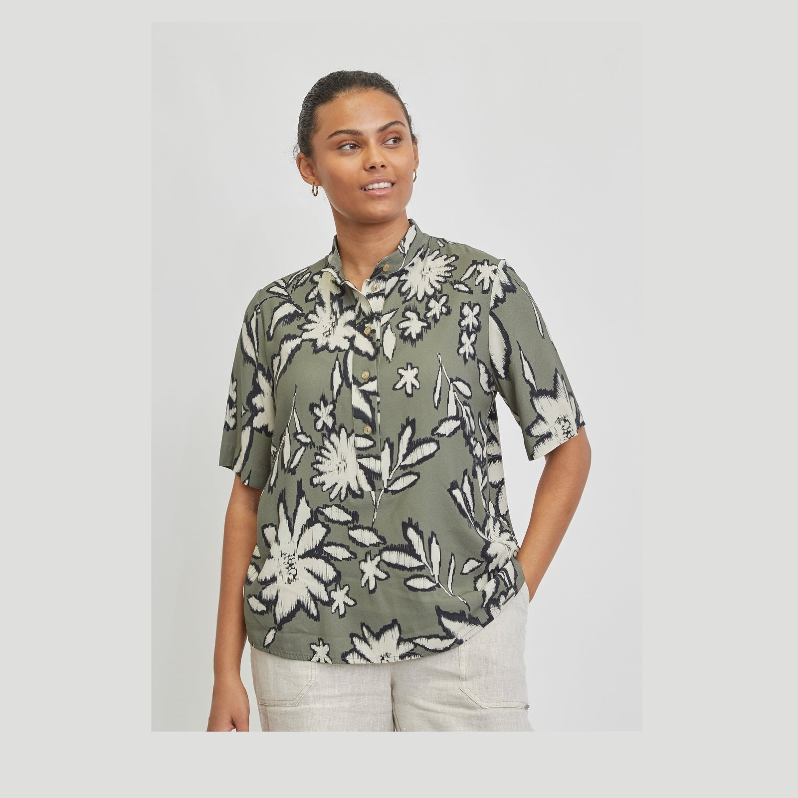 Elton ETHarmoni Bluser 3770 Dusty olive green