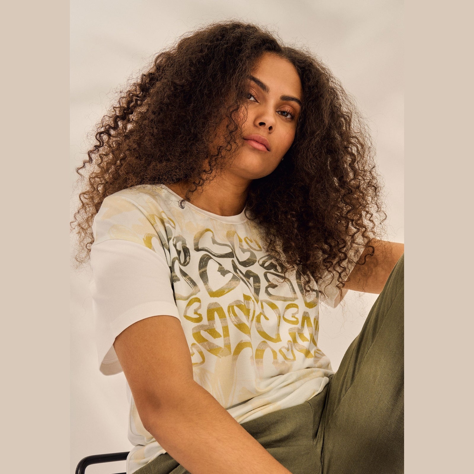 Elton ETHeddy T-Shirt 3770 Dusty olive green