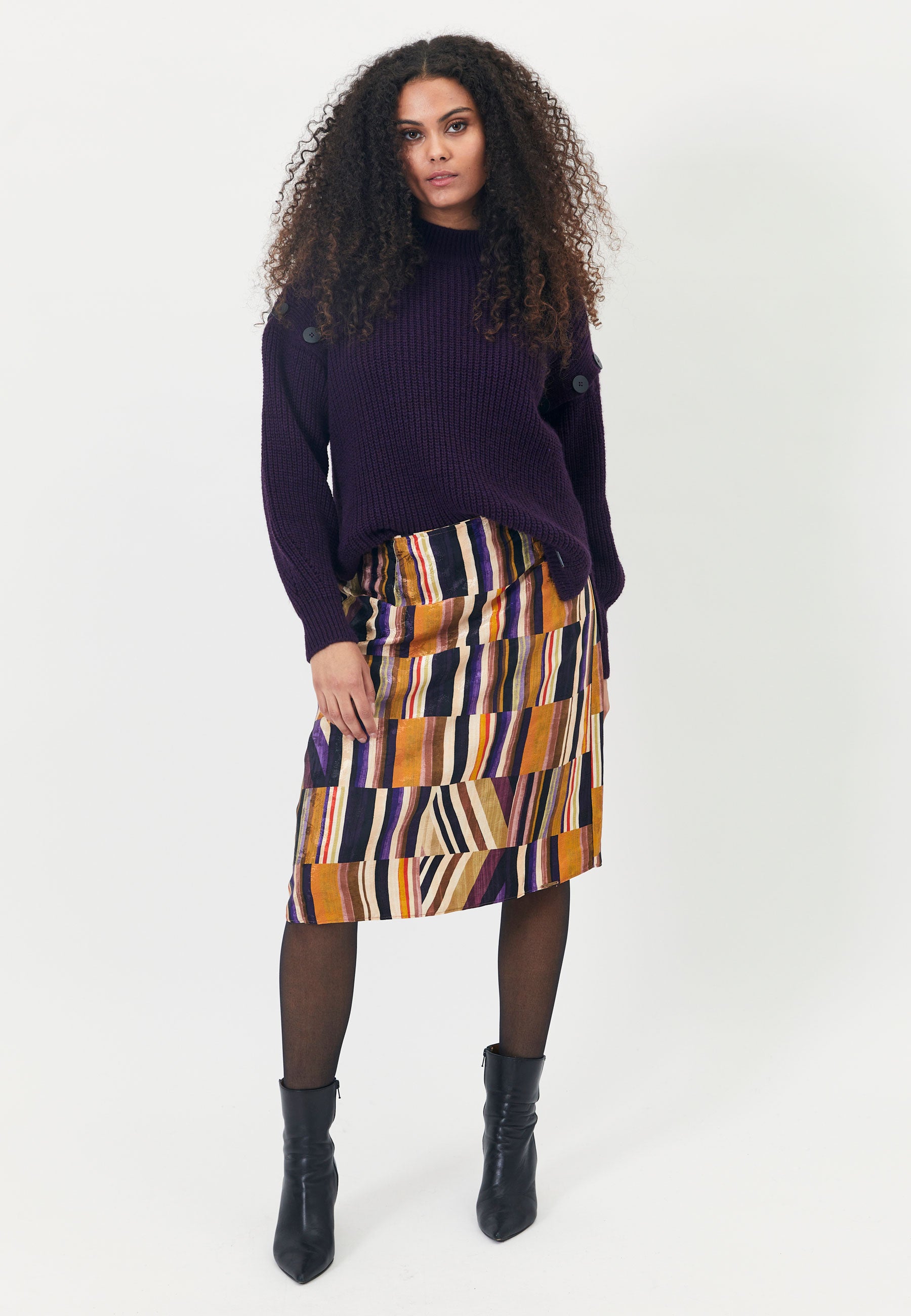 Elton ETHibba Knit Pullover 028 Purple