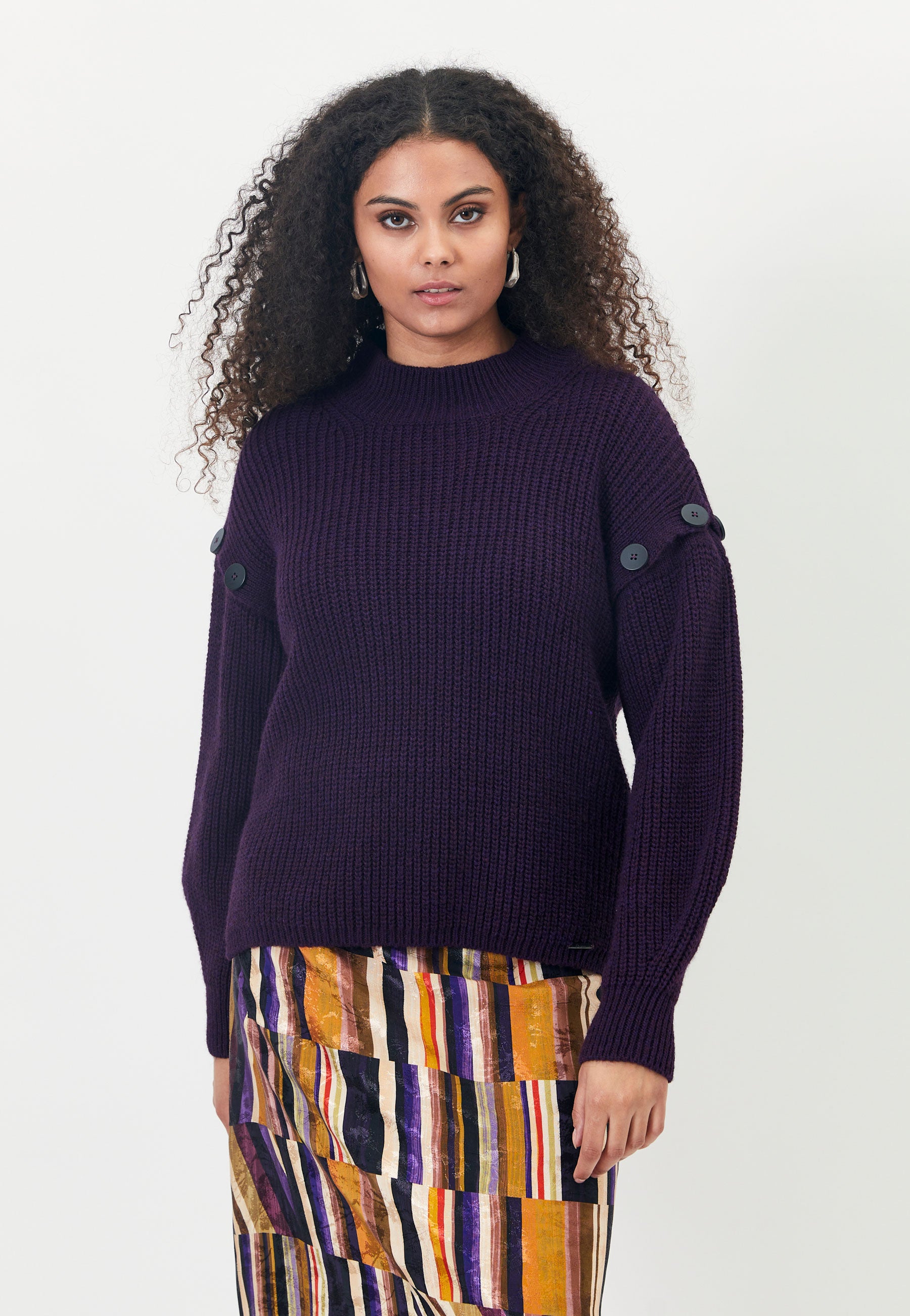 Elton ETHibba Knit Pullover 028 Purple