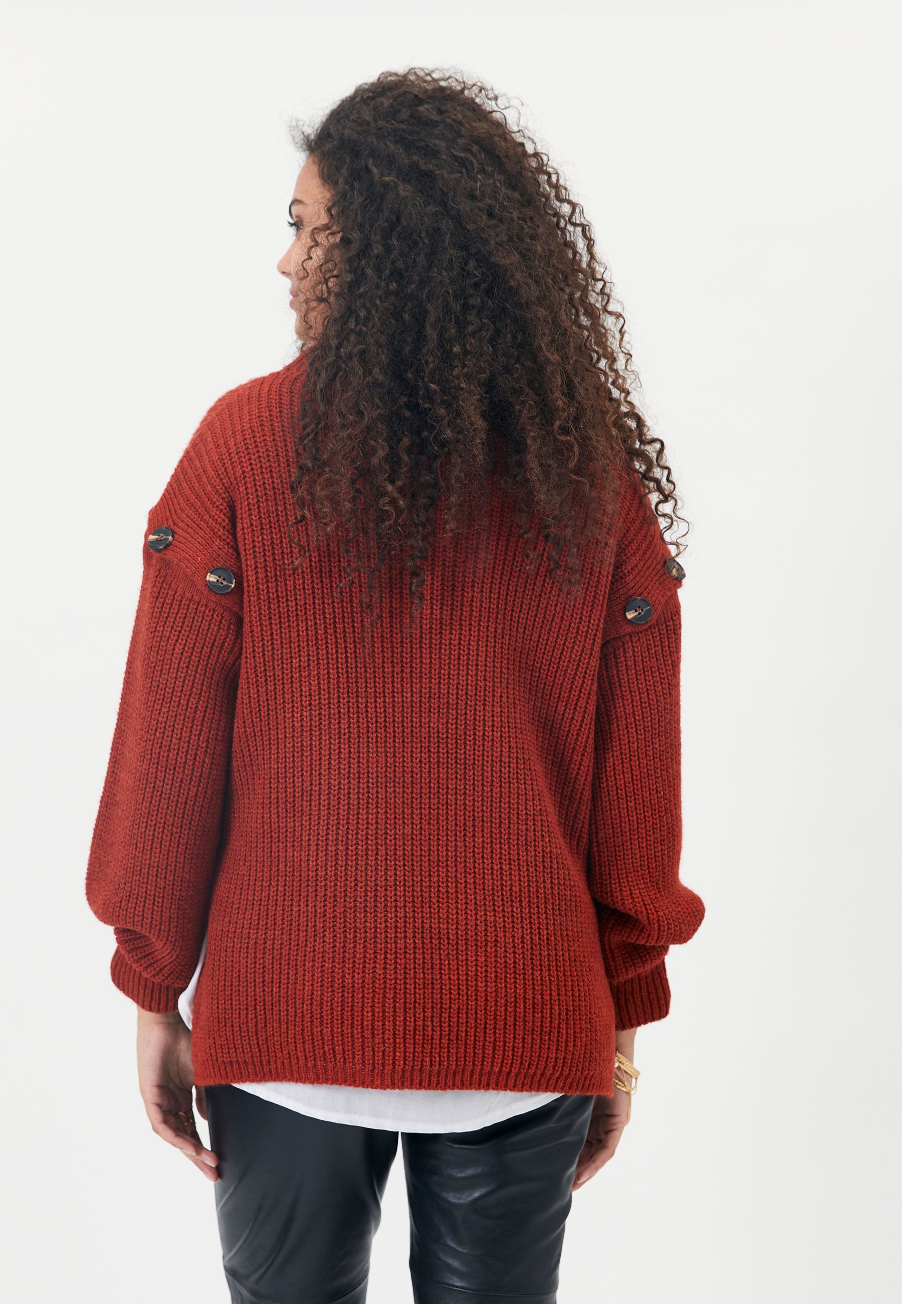 Elton ETHibba Knit Pullover 093 Dark Orange