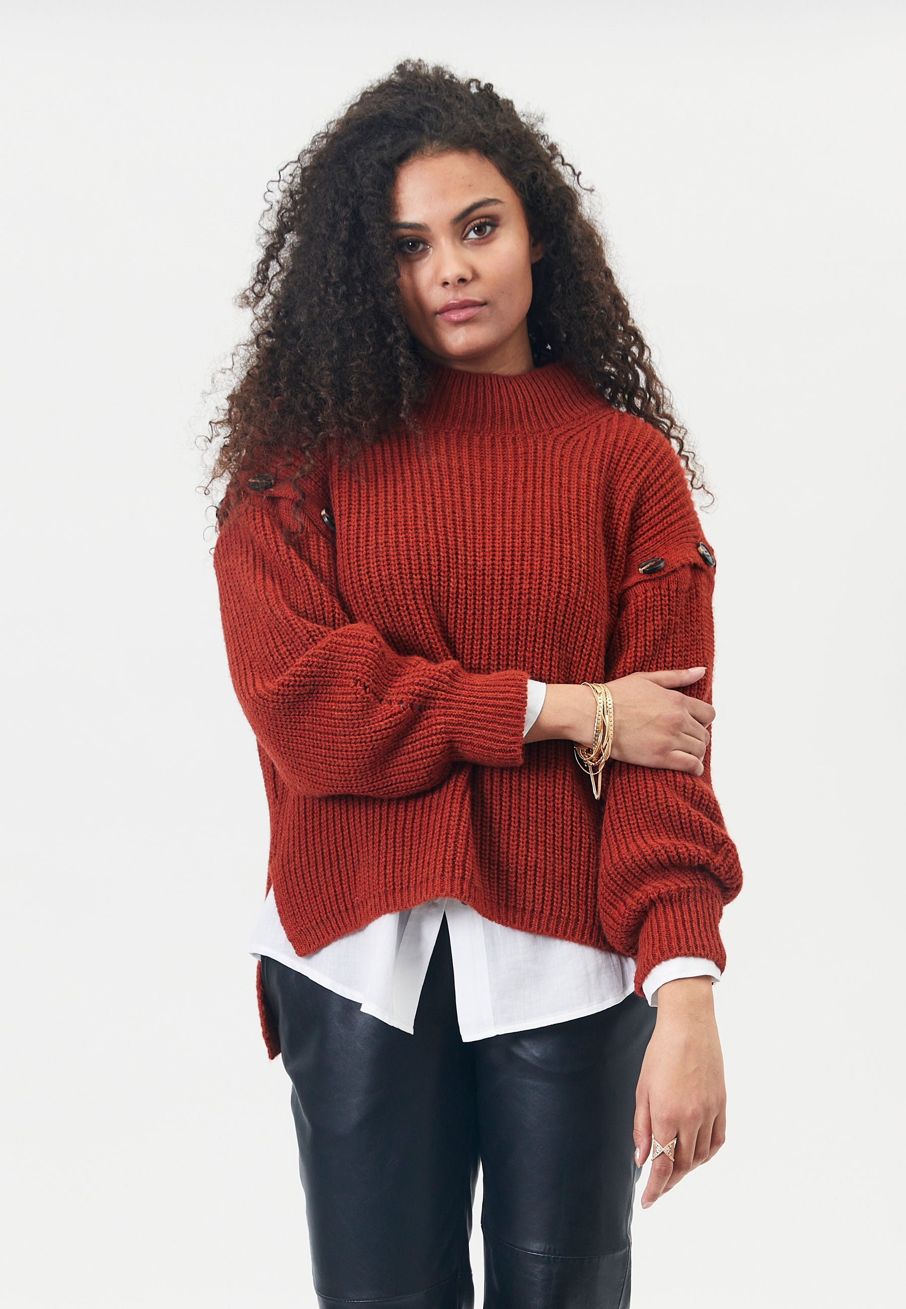 Elton ETHibba Knit Pullover 093 Dark Orange