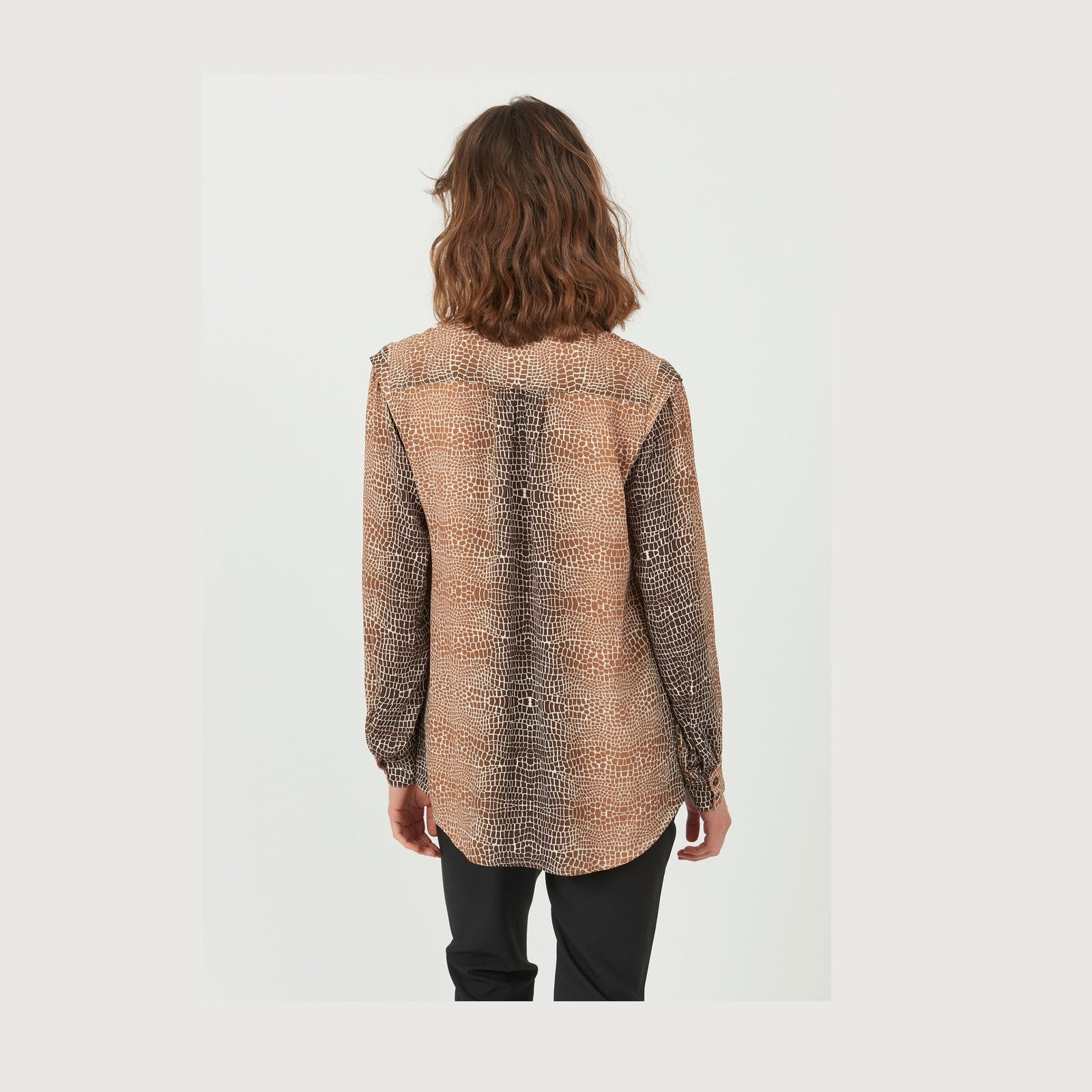 Elton ETJolie Skjortebluser 037 Brick Brown