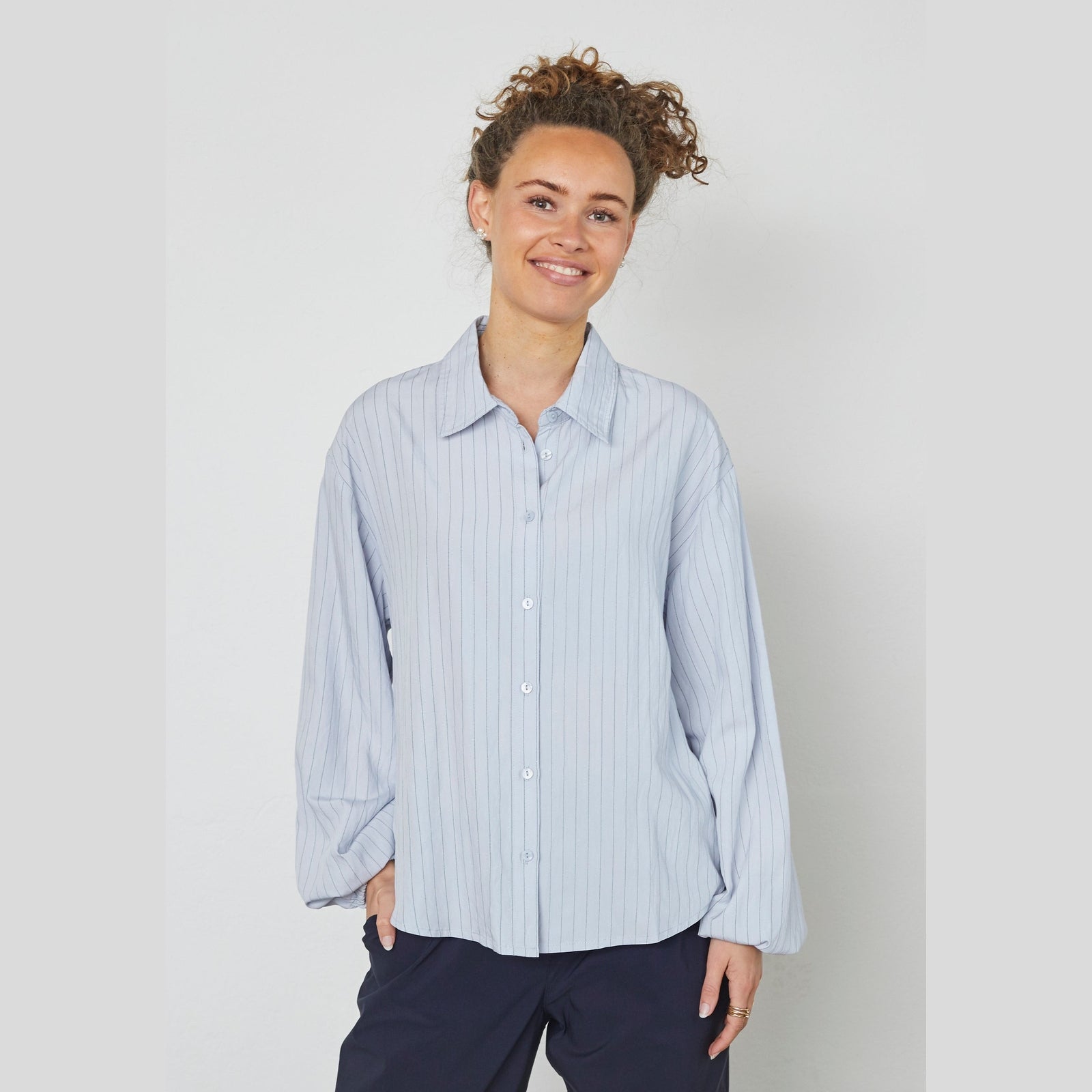 Elton ETKaya Skjortebluser 5000 LIGHT BLUE