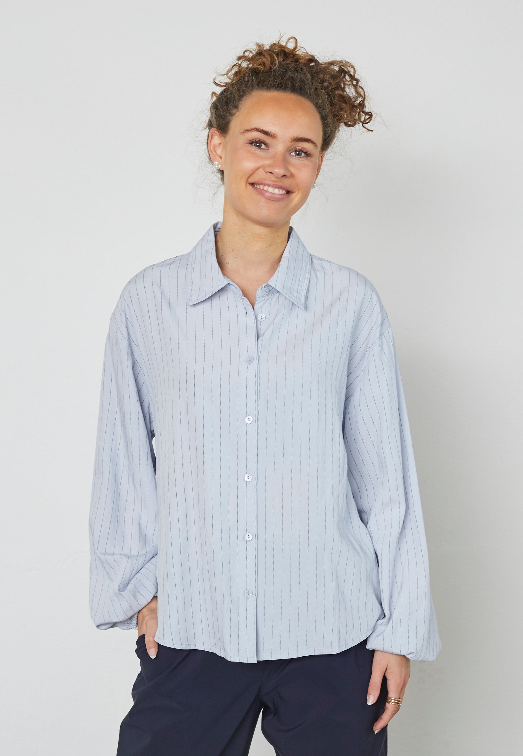 Elton ETKaya Skjortebluser 5000 LIGHT BLUE