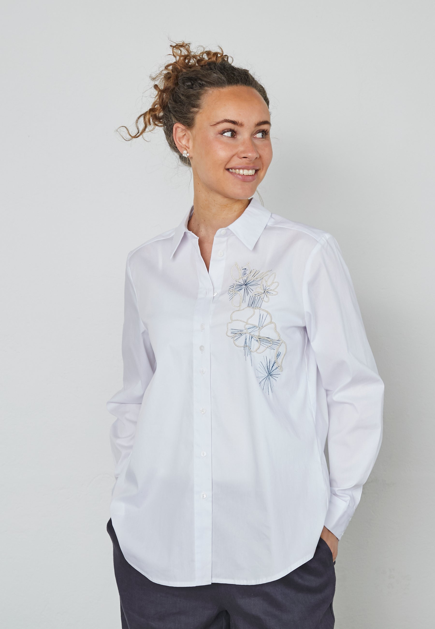 Elton ETKristi Skjortebluser 9001 Optical white