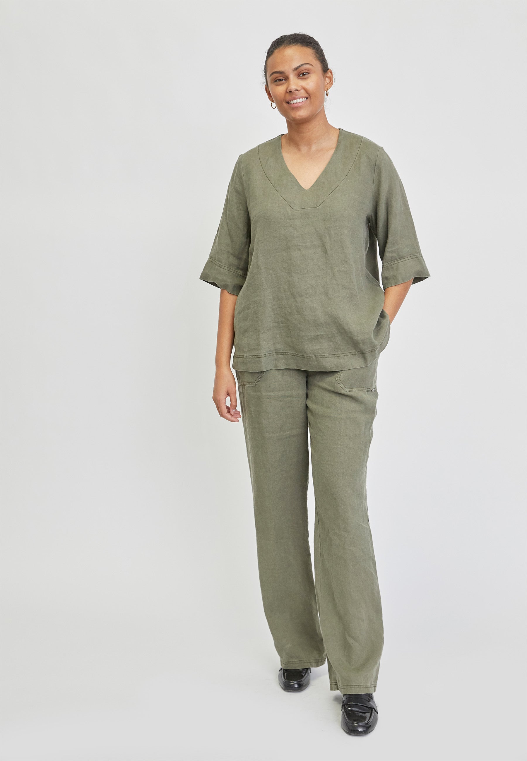 Elton ETLibby Bluser 3770 Dusty olive green