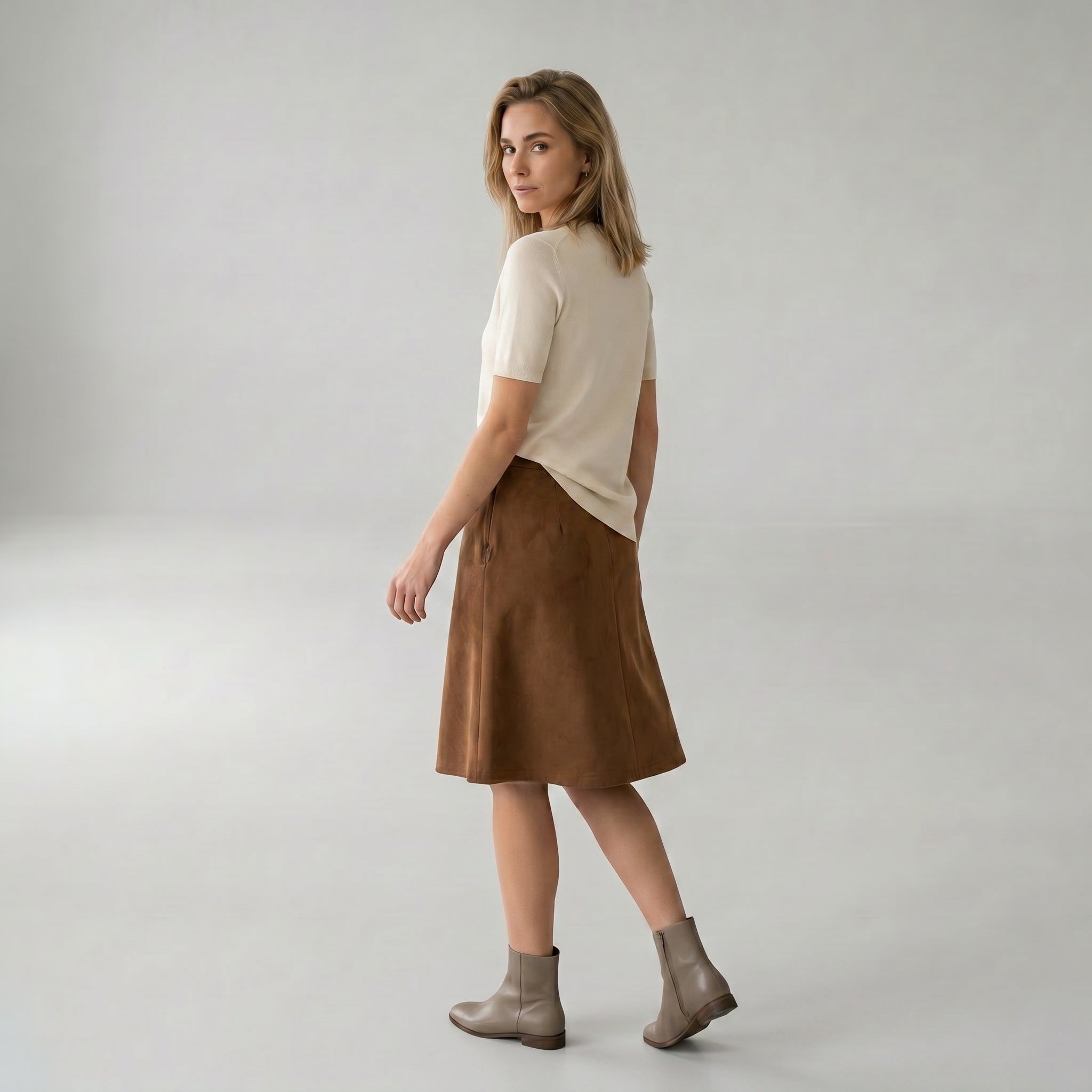Elton ETLissa Nederdele 1451 Mocca Brown