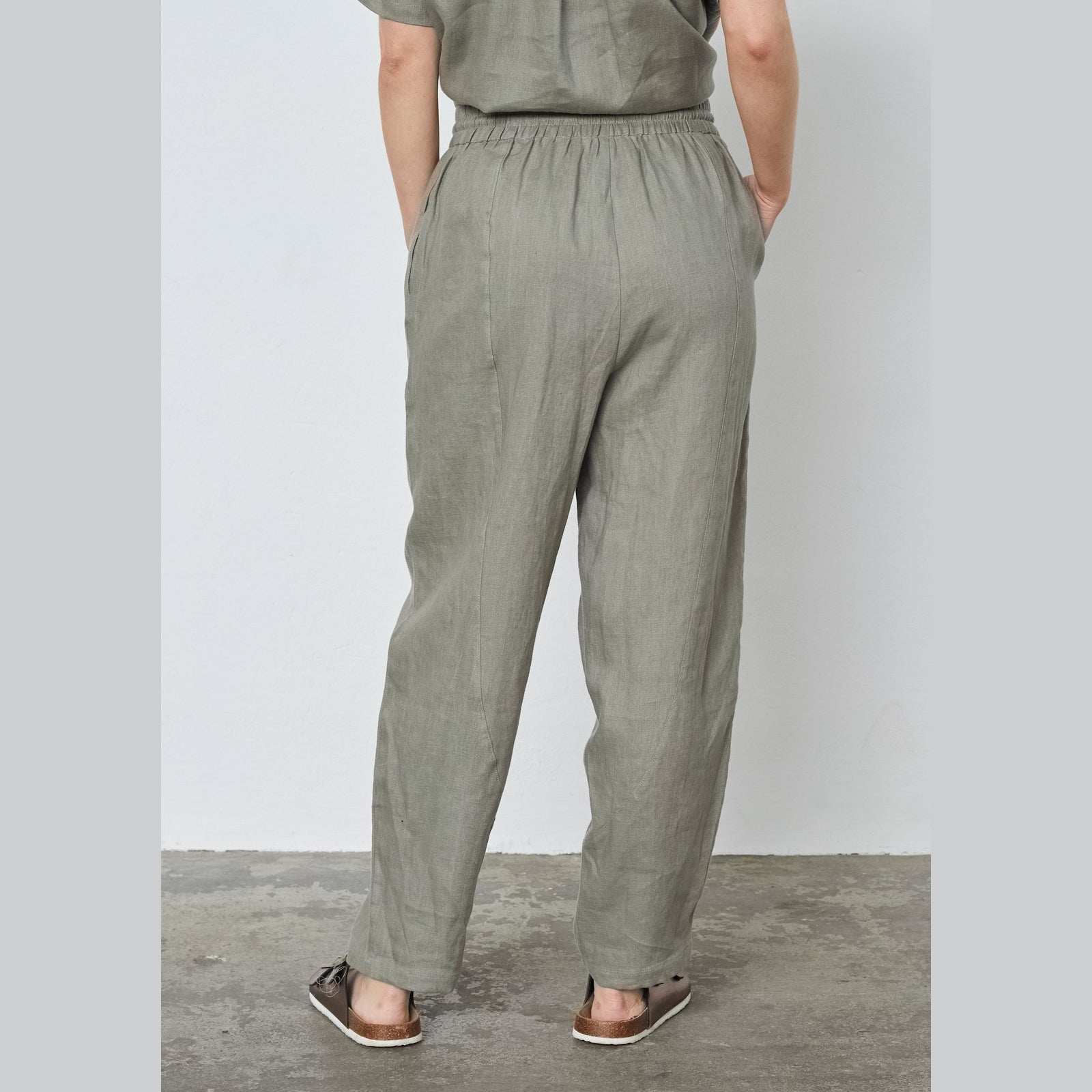 Elton ETLuzie Bukser 3506 Khaki Green