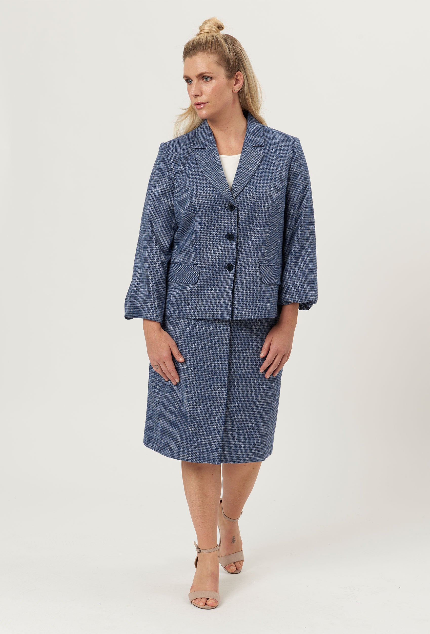 Elton ETMarlie Nederdele 052 Denim Blue