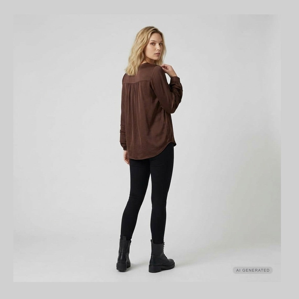 Elton ETMasha Skjortebluser 1451 Moca Brown without print