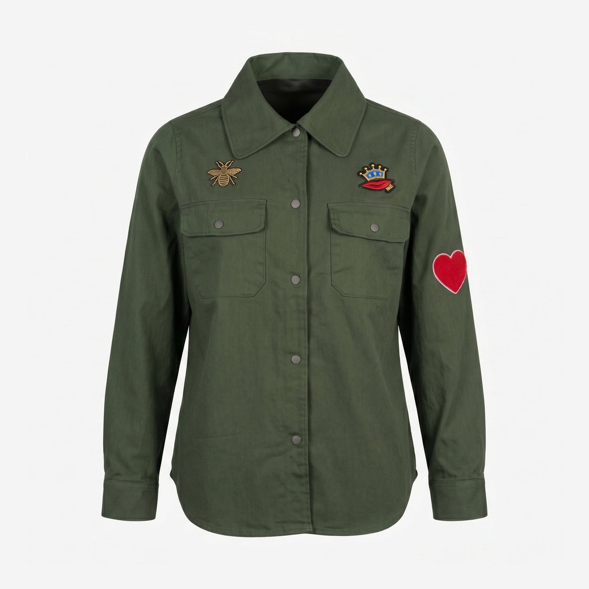 Elton ETNena Skjortebluser 3900 Army Green