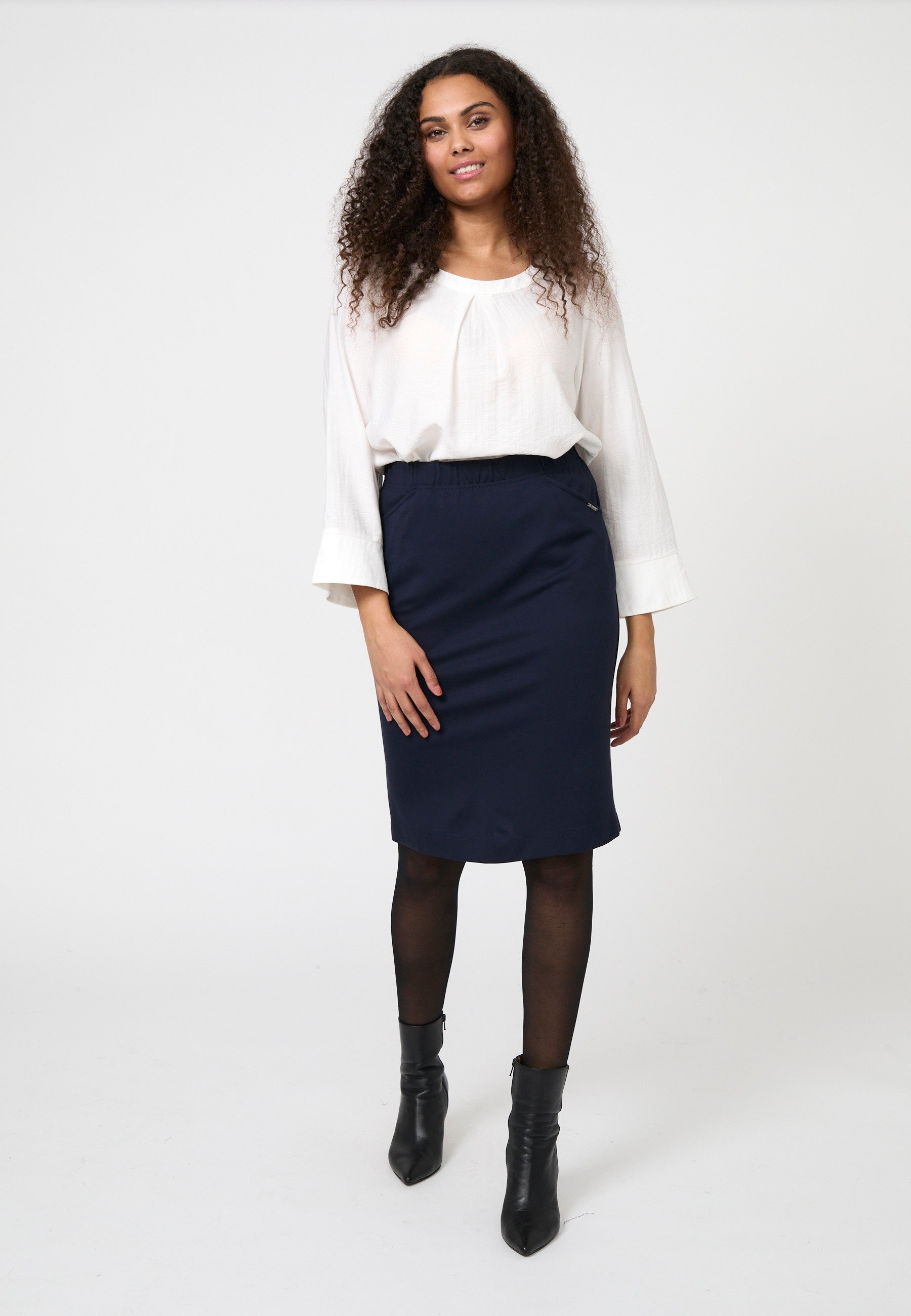 Elton ETNika Nederdele 5999 NAVY BLUE