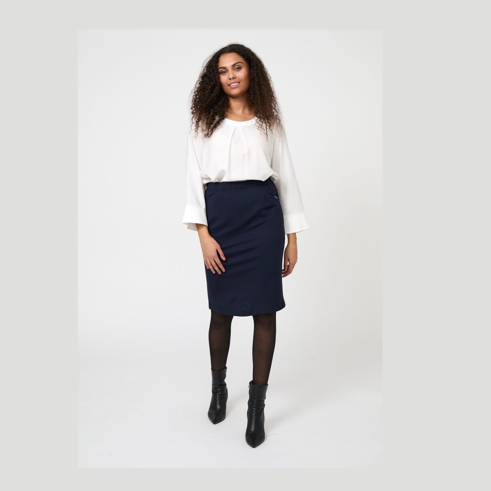 Elton ETNika Nederdele 5999 NAVY BLUE