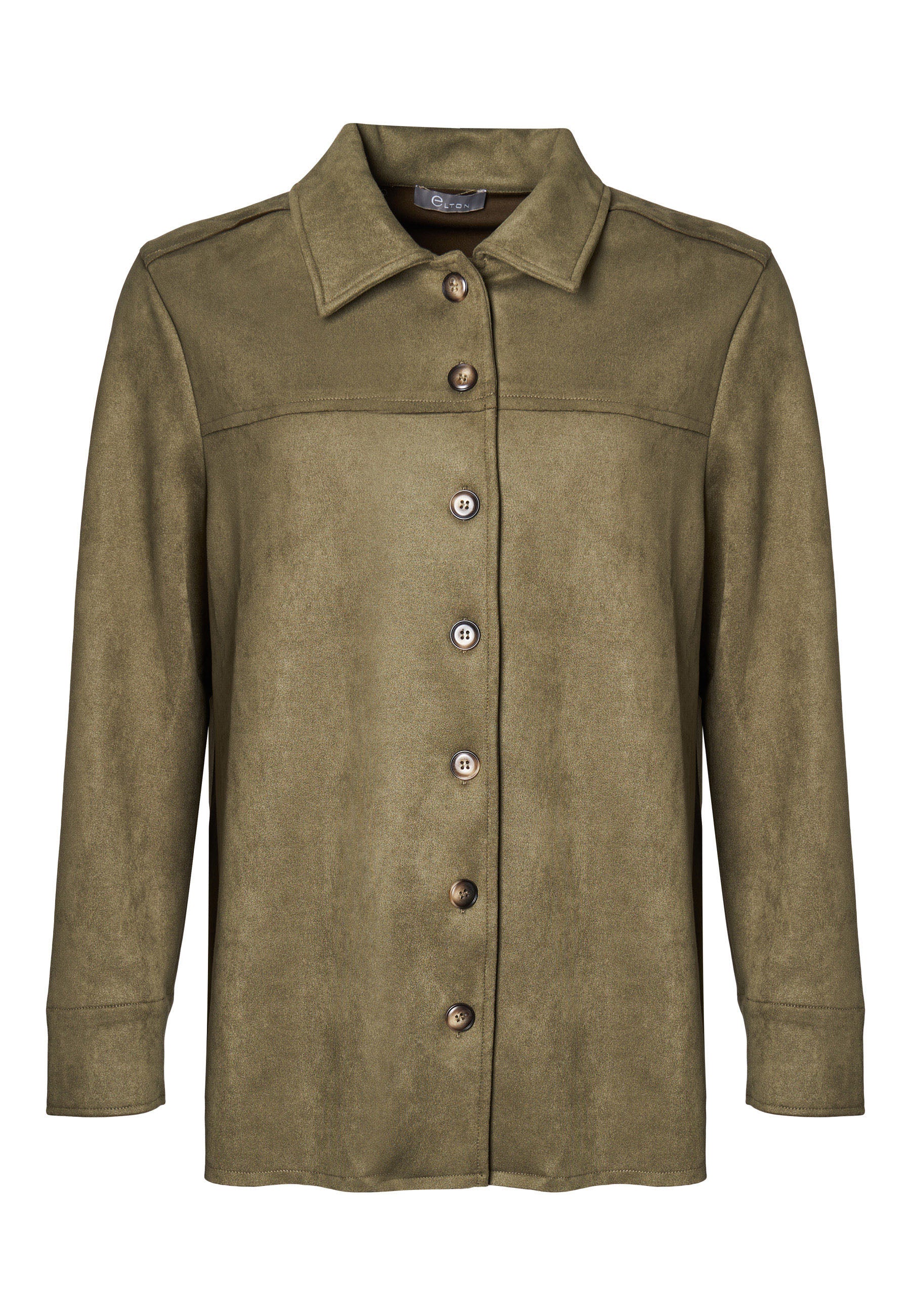 Elton ETRanva Skjortebluser 3502 Dusky Moss Green