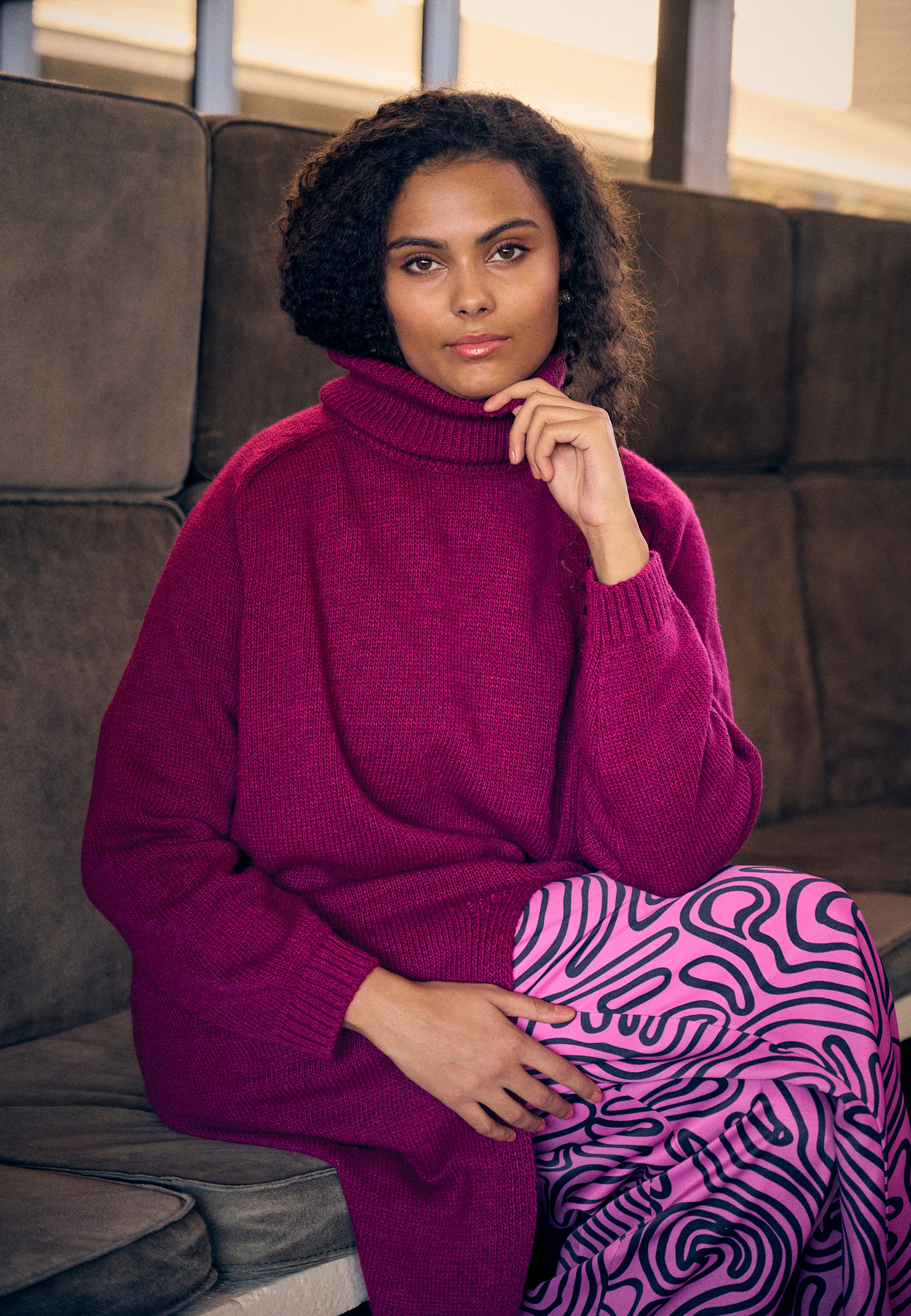 Elton ETRebecca Knit Dress 6410 Rosebud