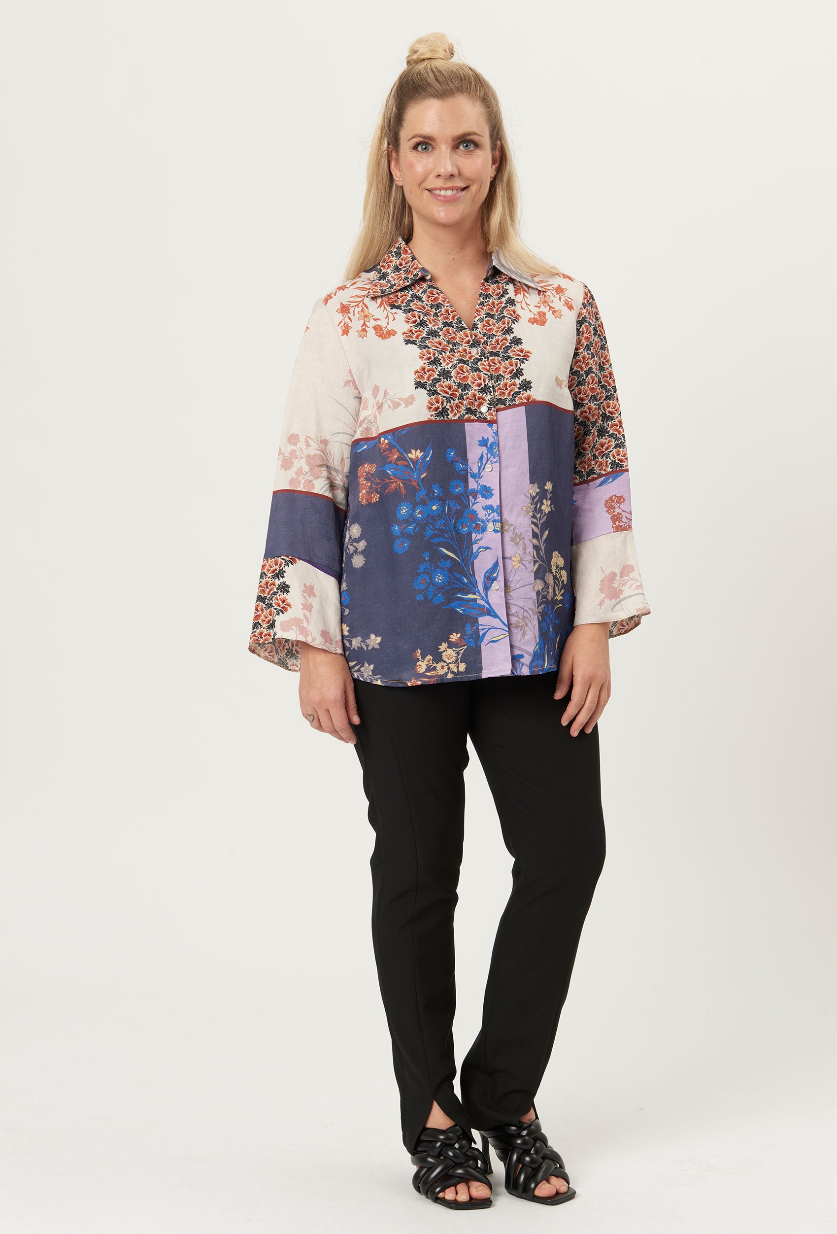 Elton ETSusan Skjortebluser 052 Denim Blue