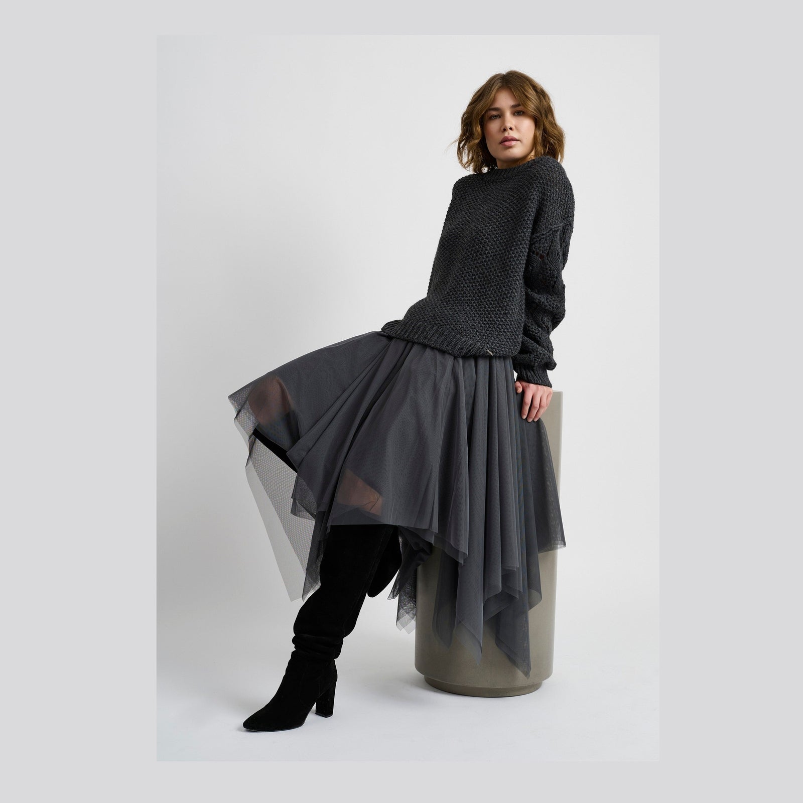 Elton ETTulle Nederdele 9500 GREY