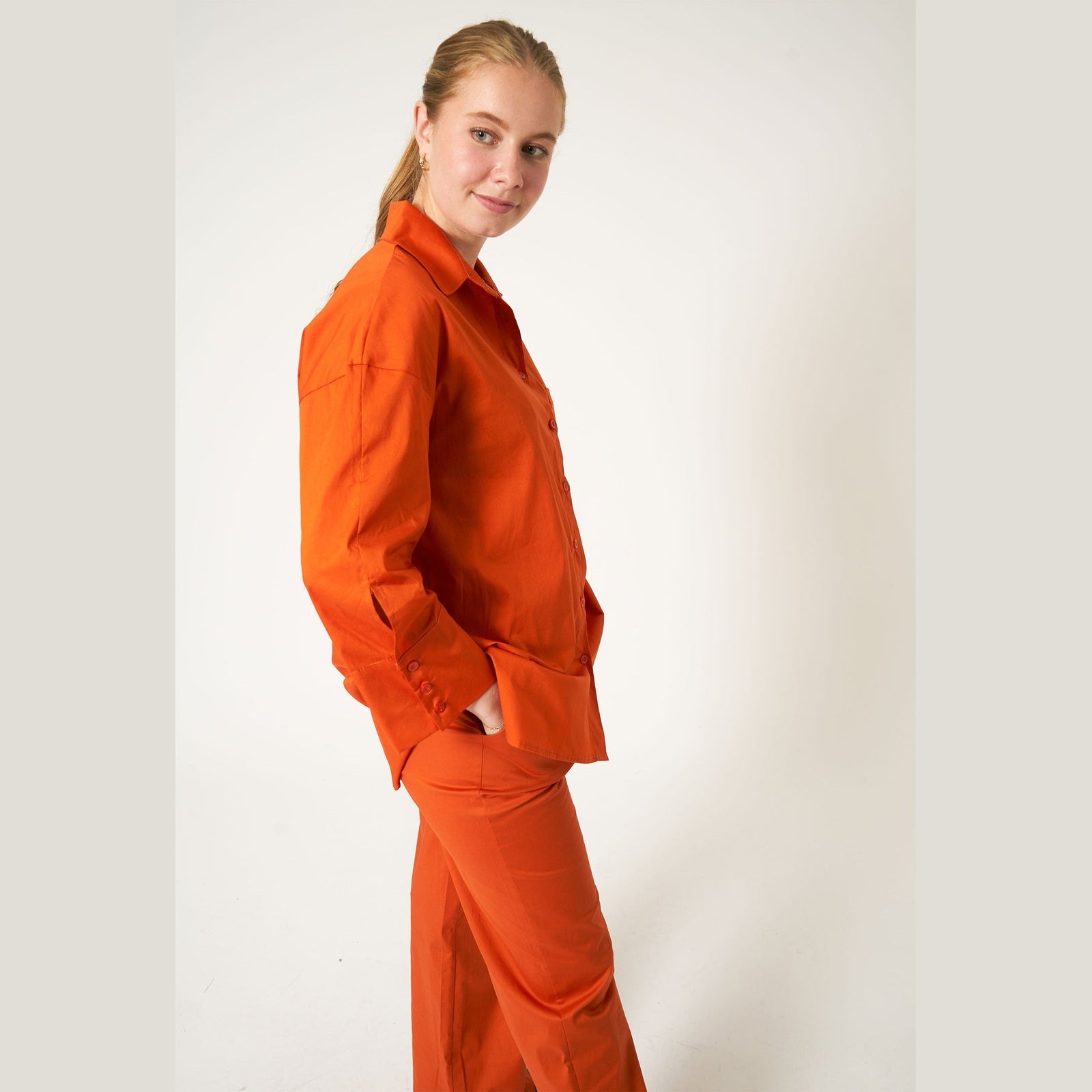 Elton ETWera Skjortebluser 093 Dark Orange