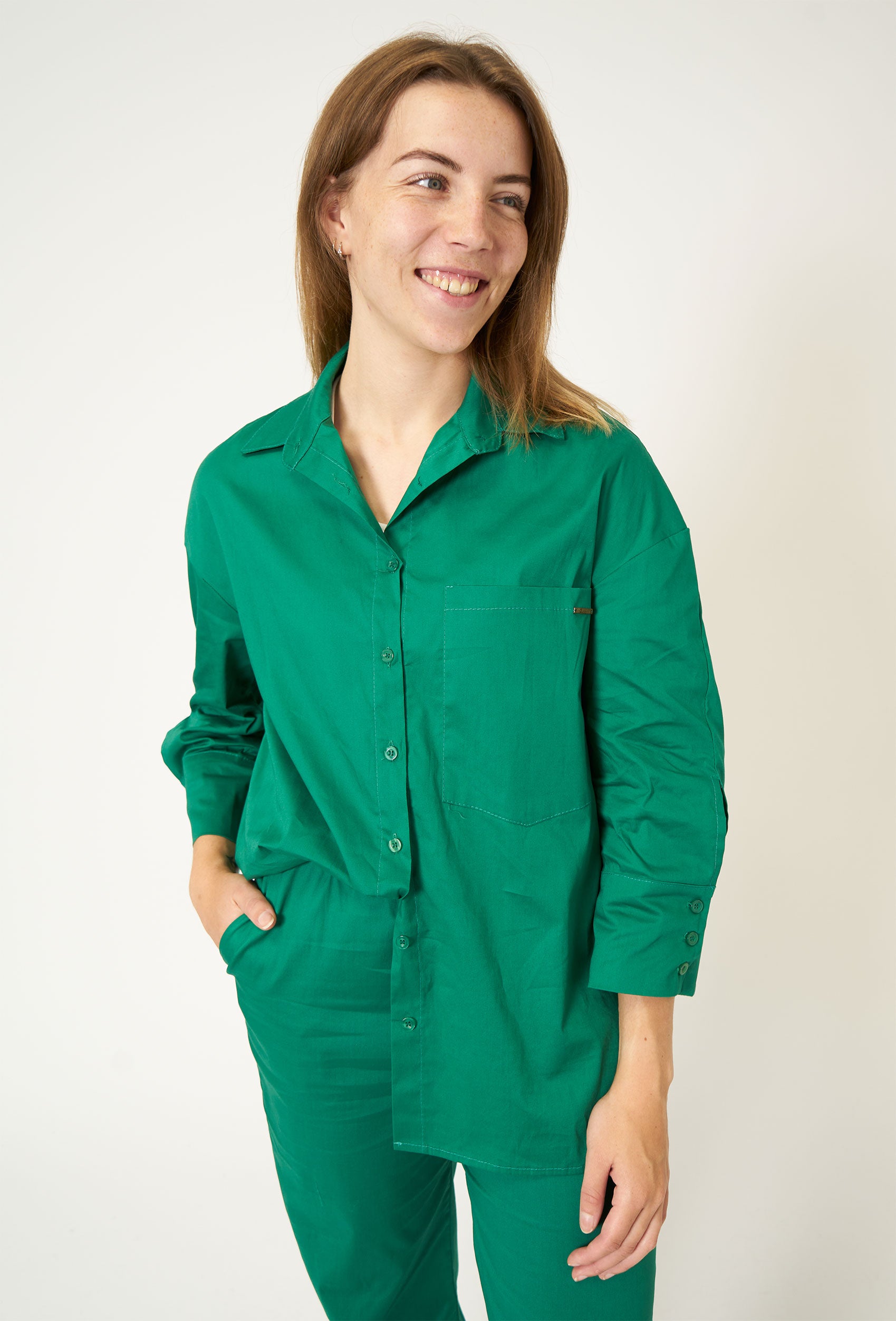 Elton ETWera Skjortebluser 838 Grass Green