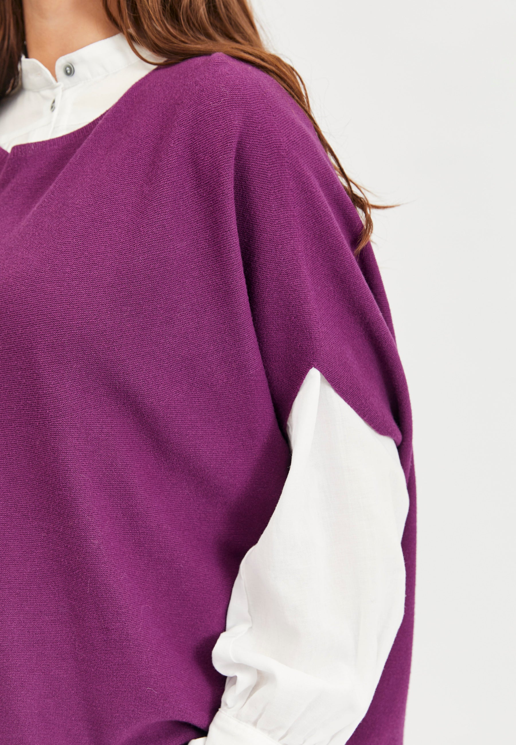 Lind Elfi Poncho 192 Dark purple