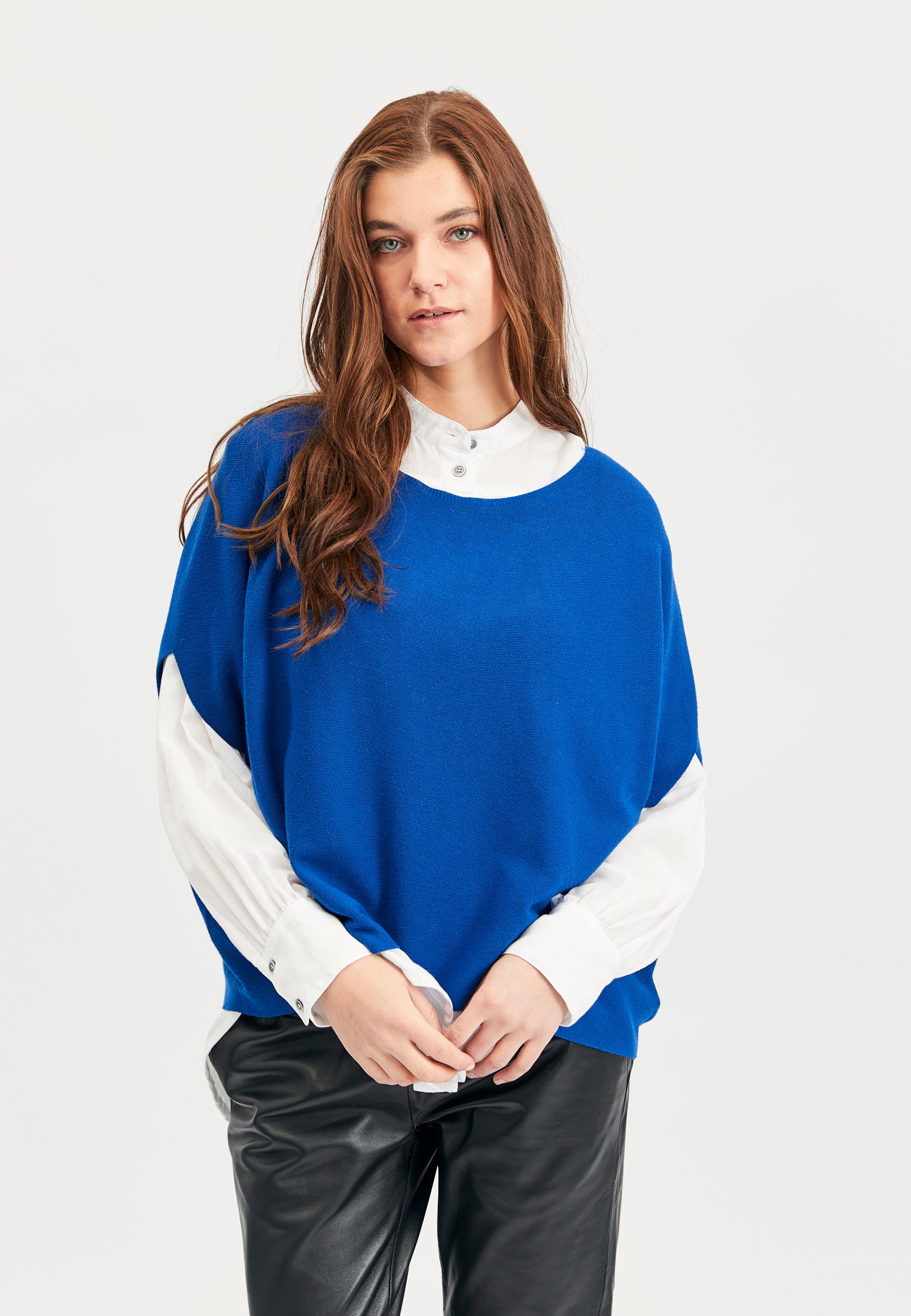 Lind Elfi Poncho 276 Lapis Blue