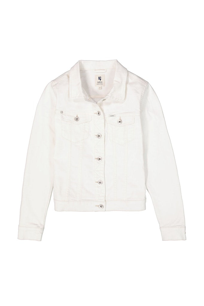 Sofia hvid denim jakke
