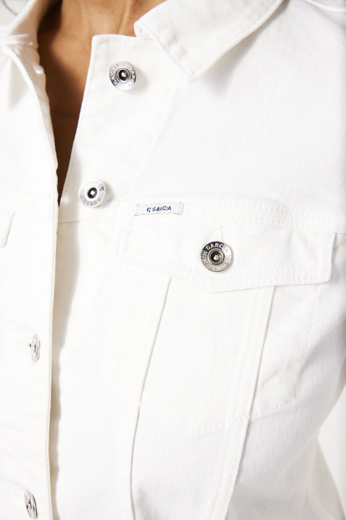 Sofia hvid denim jakke