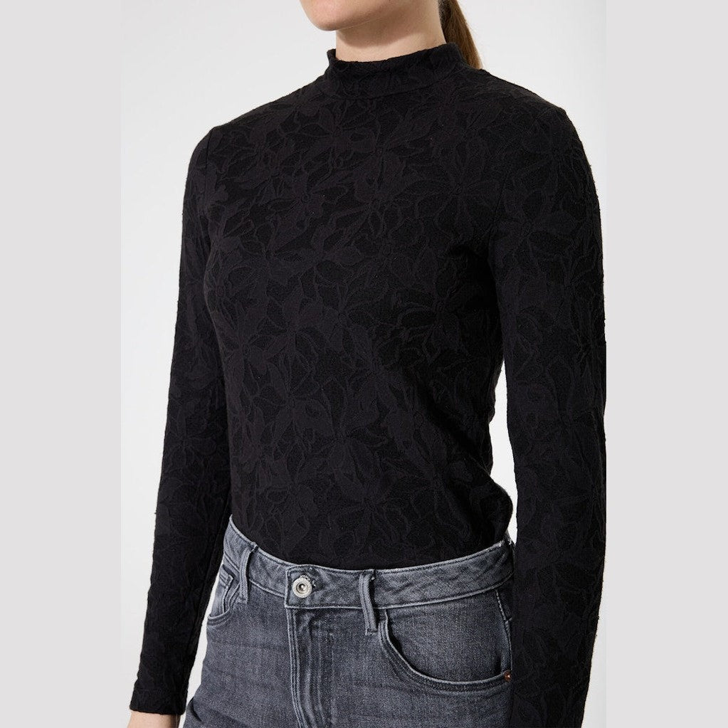 Sort Blondebluse