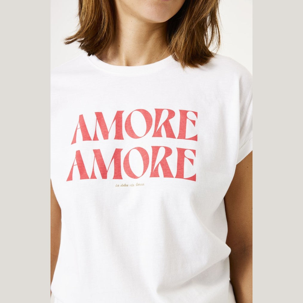 T-shirt med frontprint