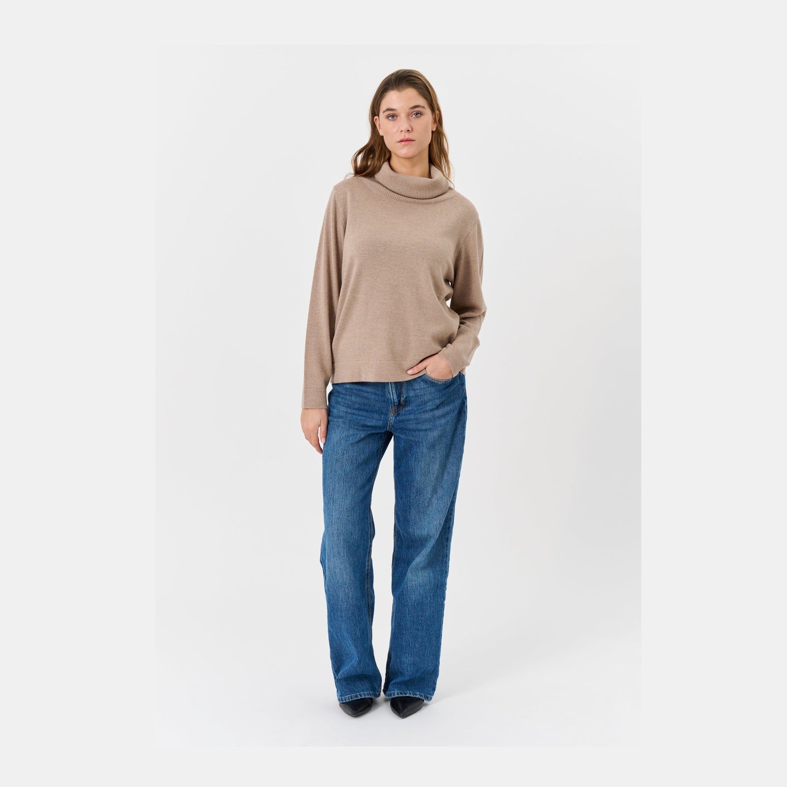 Lind Kirsten Knit Pullover 1660 camel melange