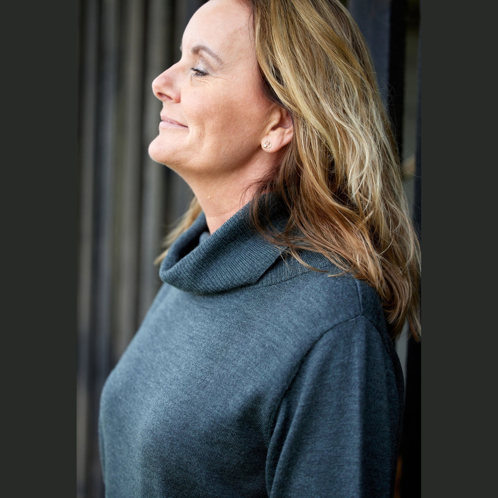 Lind Kirsten Knit Pullover 195412 Green Melange