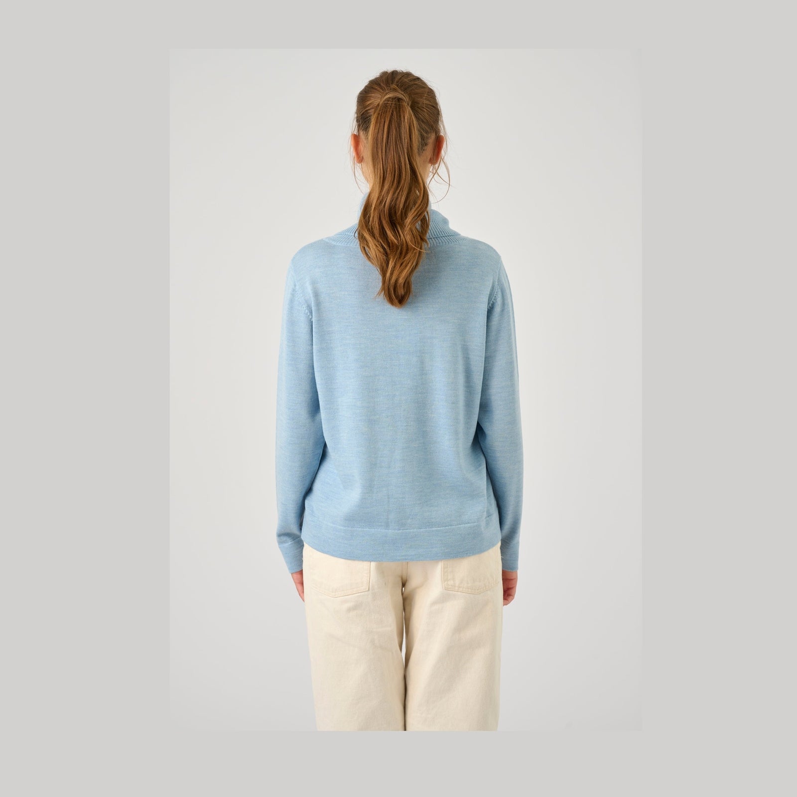 Lind Kirsten Knit Pullover 5002 Light Blue Melange