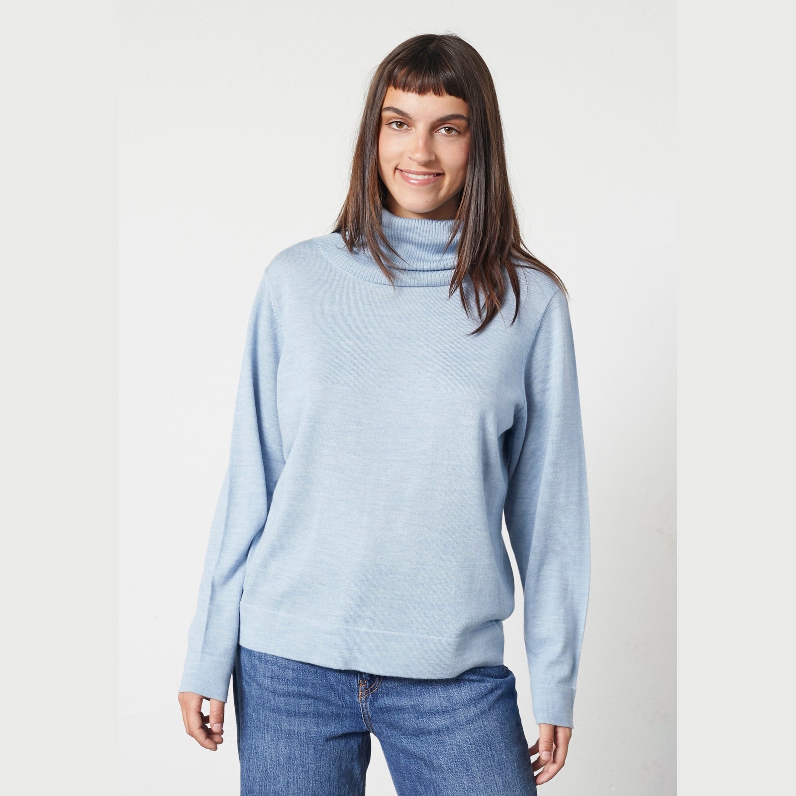Lind Kirsten Knit Pullover 5002 Light Blue Melange