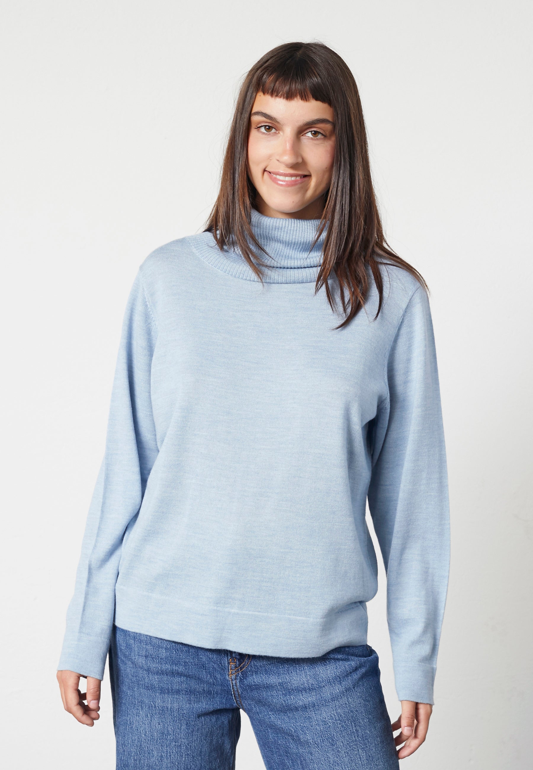 Lind Kirsten Knit Pullover 5002 Light Blue Melange