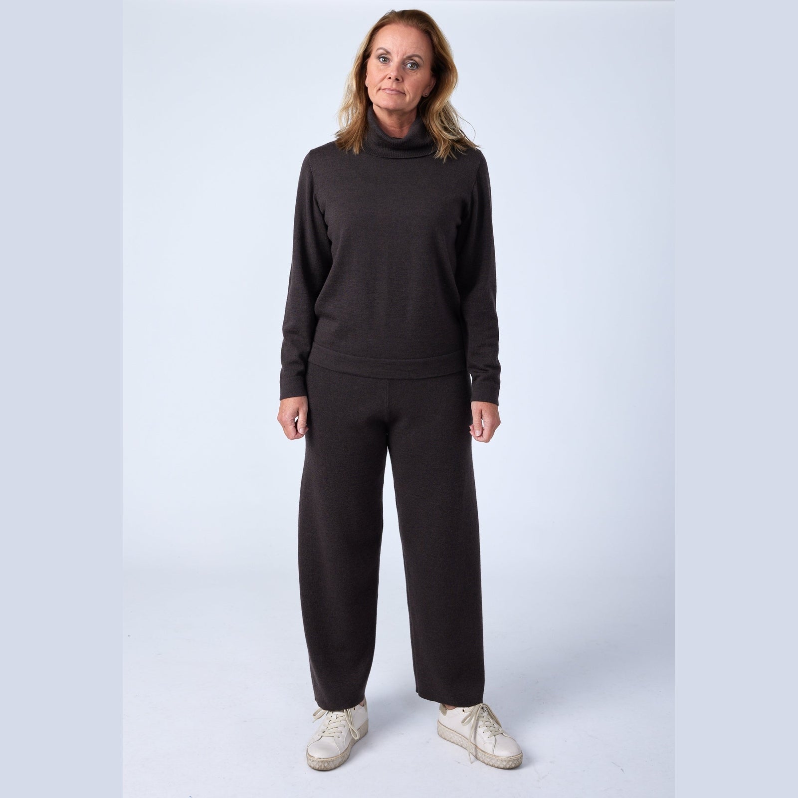 Lind Kopra Bukser 55070 Brown Melange