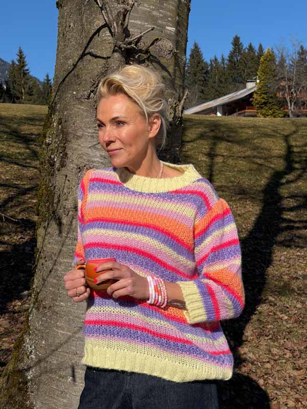 Lind LBBlomst Knit Pullover 1555 MULTI COLOR