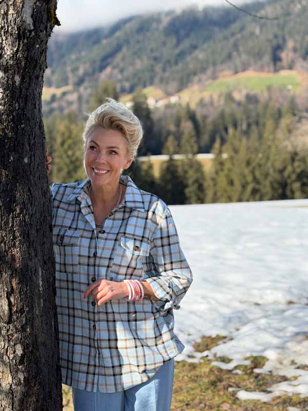 Lind LBSkovhuggeren Skjortebluser 5000 LIGHT BLUE