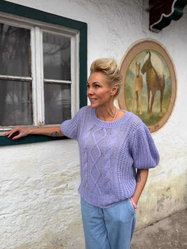 Lind LBTulipan Knit Pullover 7000 LIGHT PURPLE