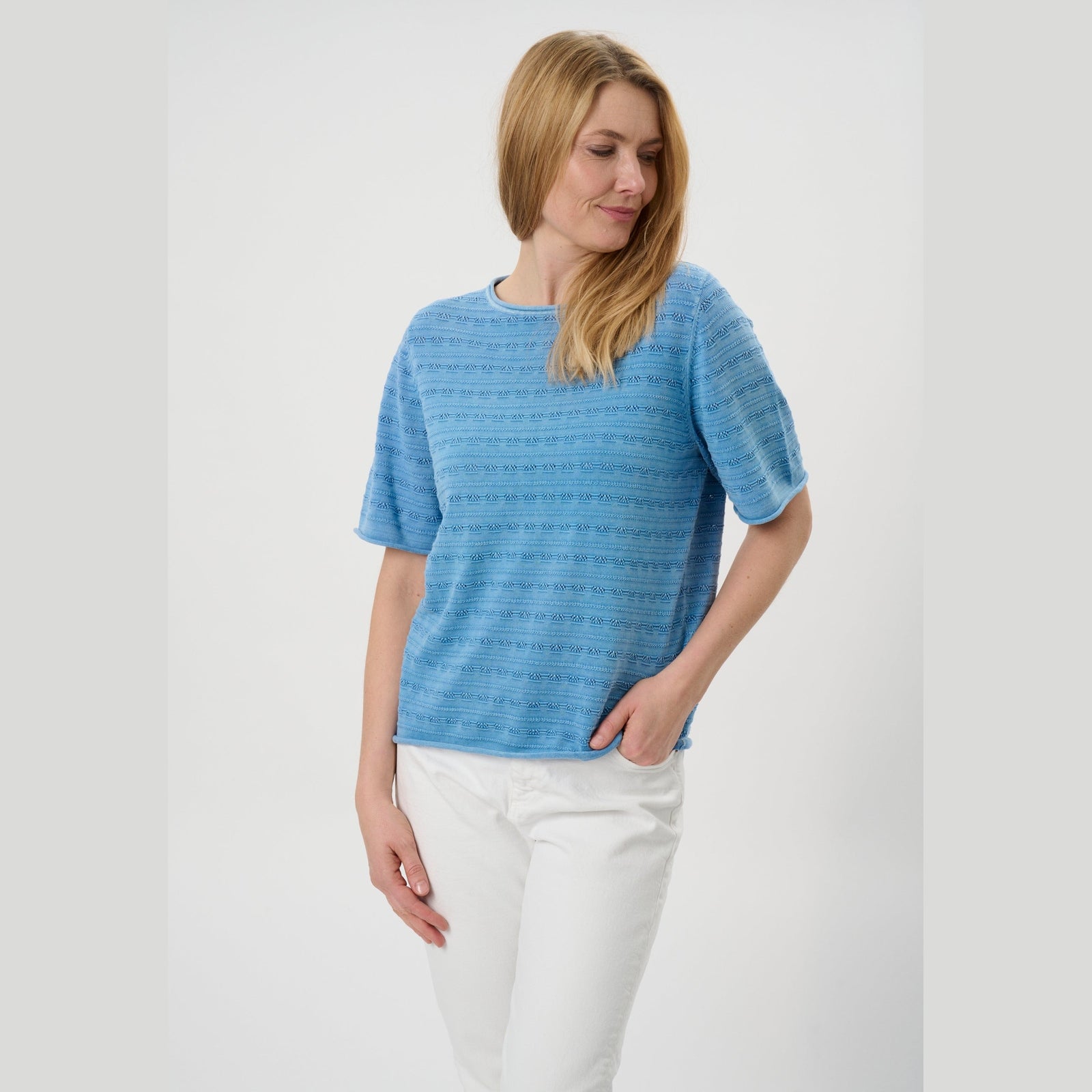 Lind LiAcacie Knit Pullover 5300 Cornflower Blue