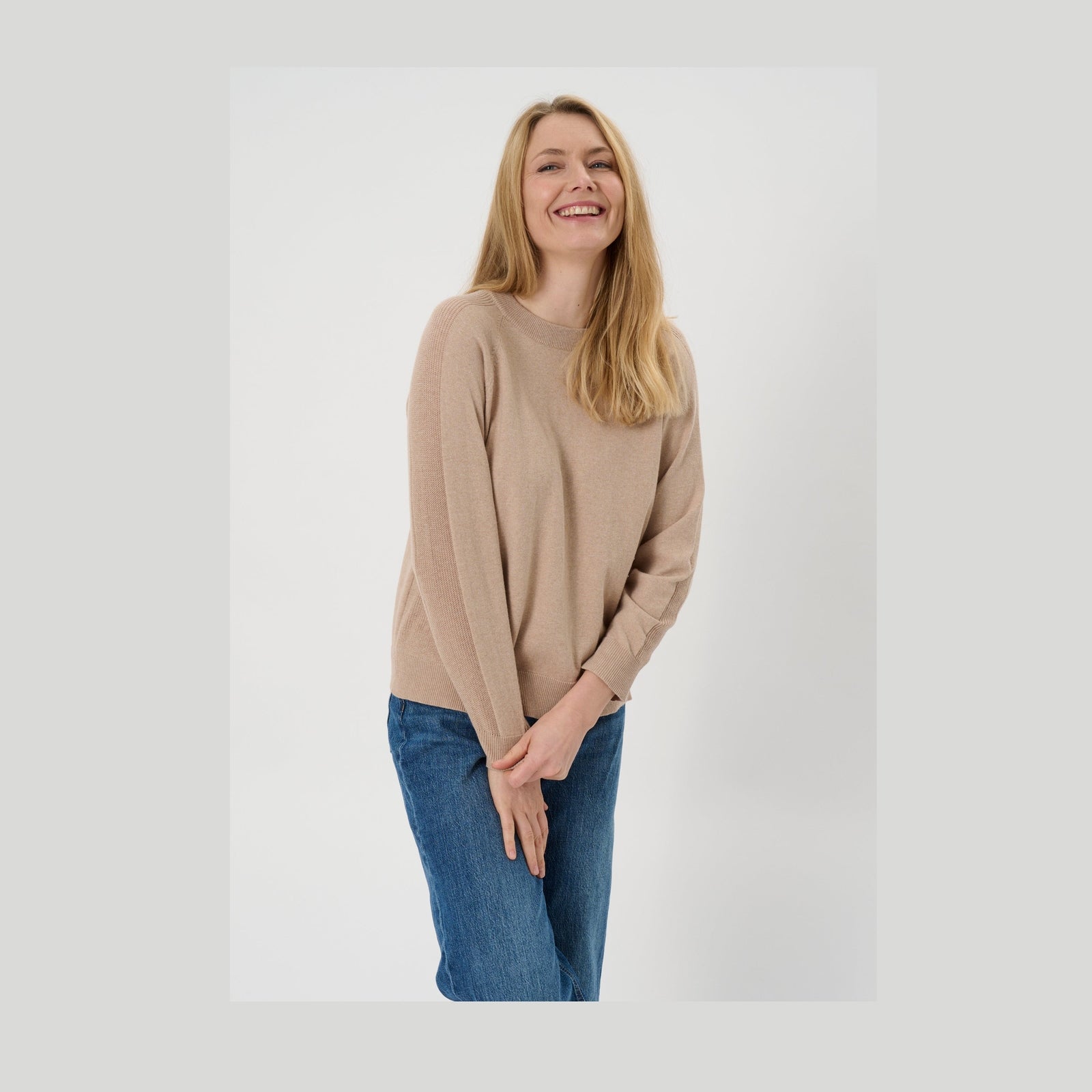 Lind LiAgnes Knit Pullover 1261 Sand Melange
