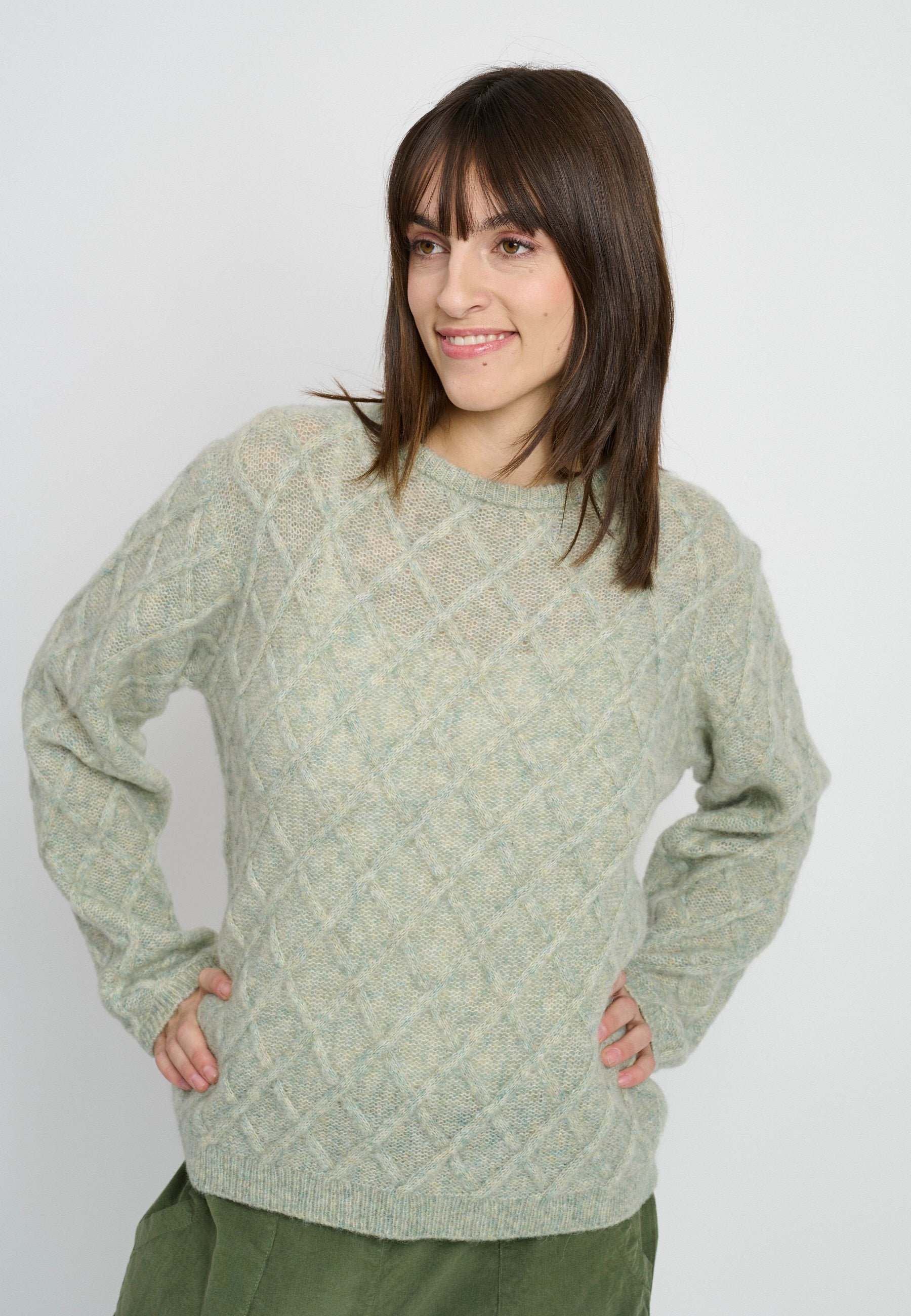 Lind LiBonni Knit Pullover 3451 light green melange