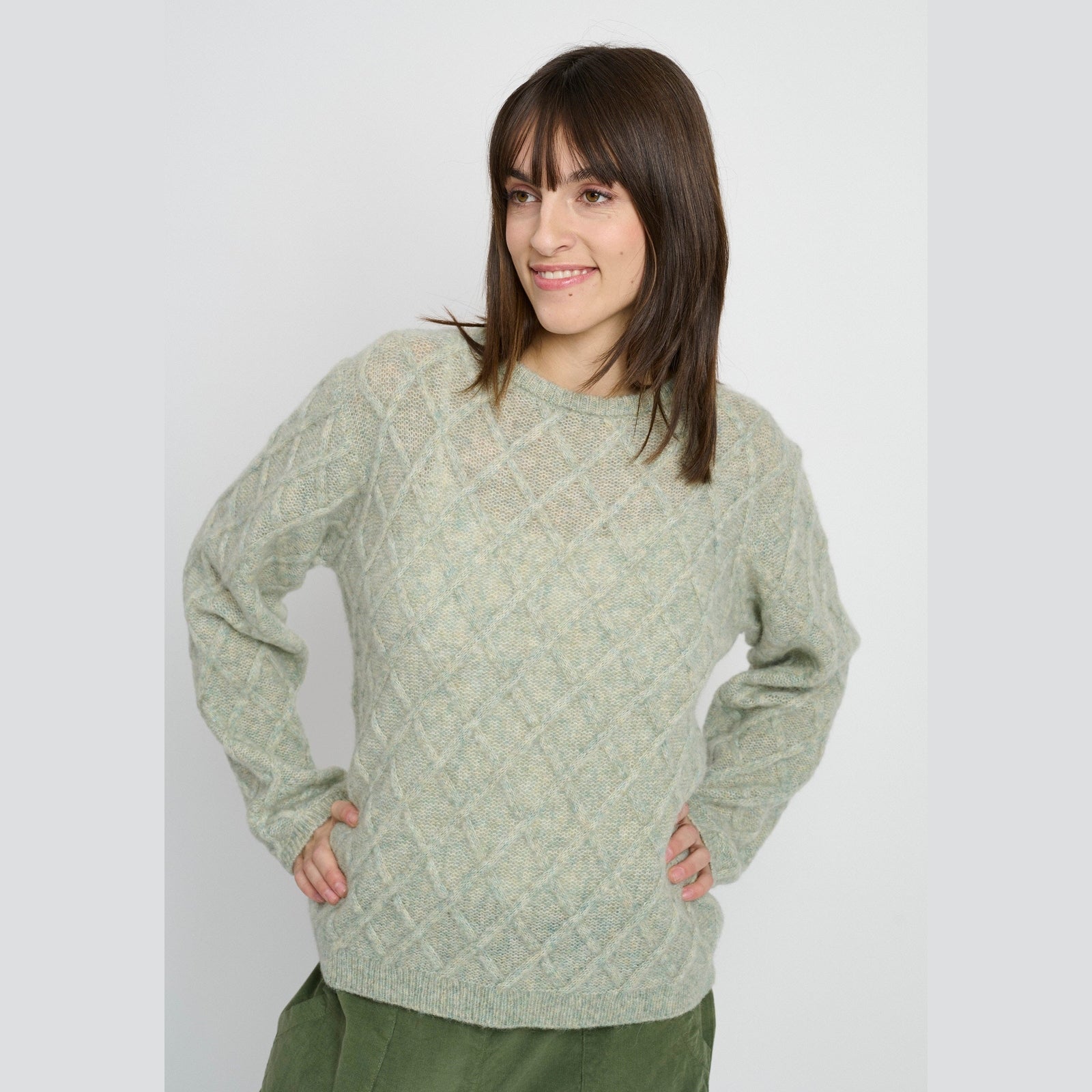Lind LiBonni Knit Pullover 3451 light green melange
