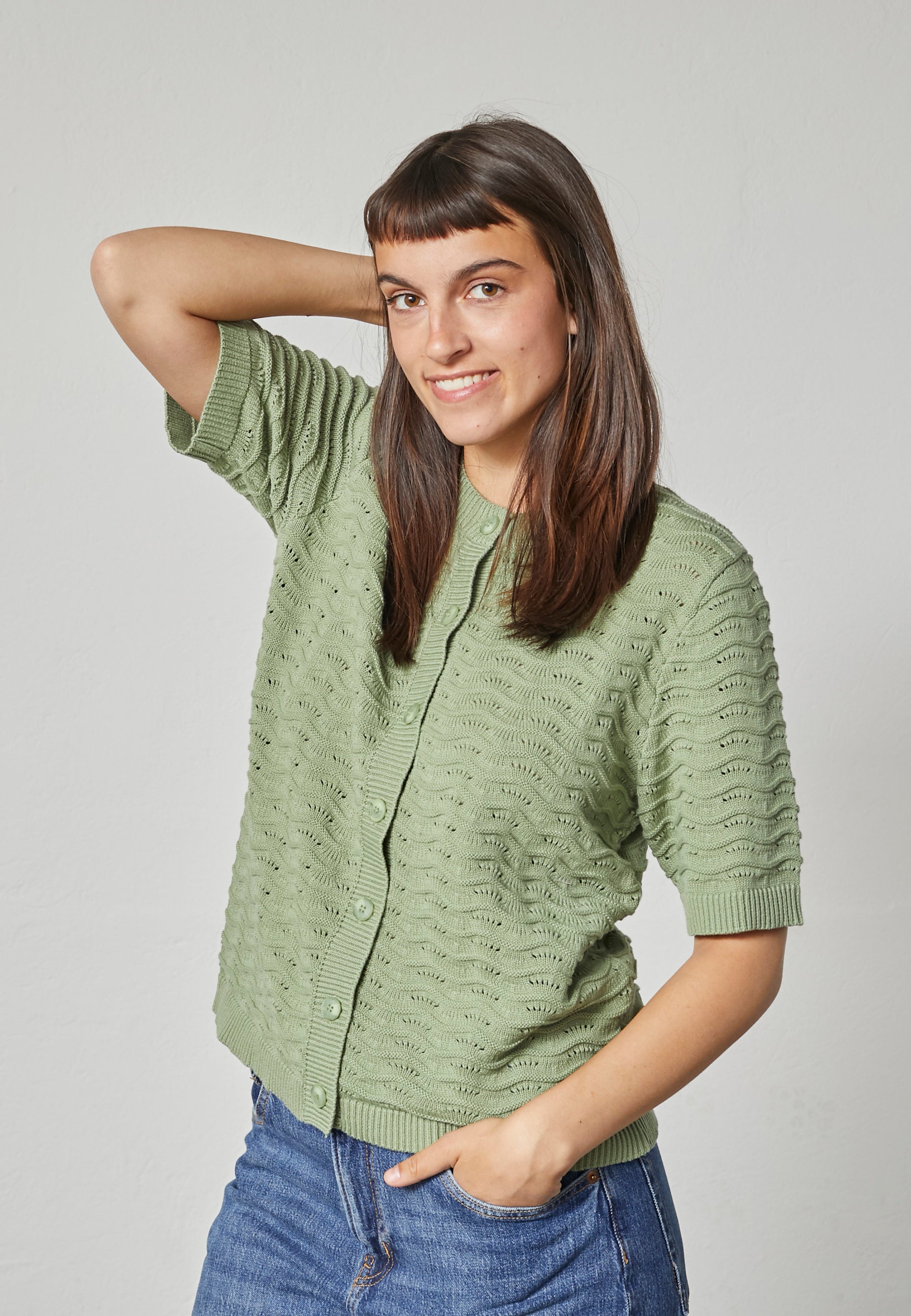 Lind LiBrenda Knit Cardigan 3400 Spring Green